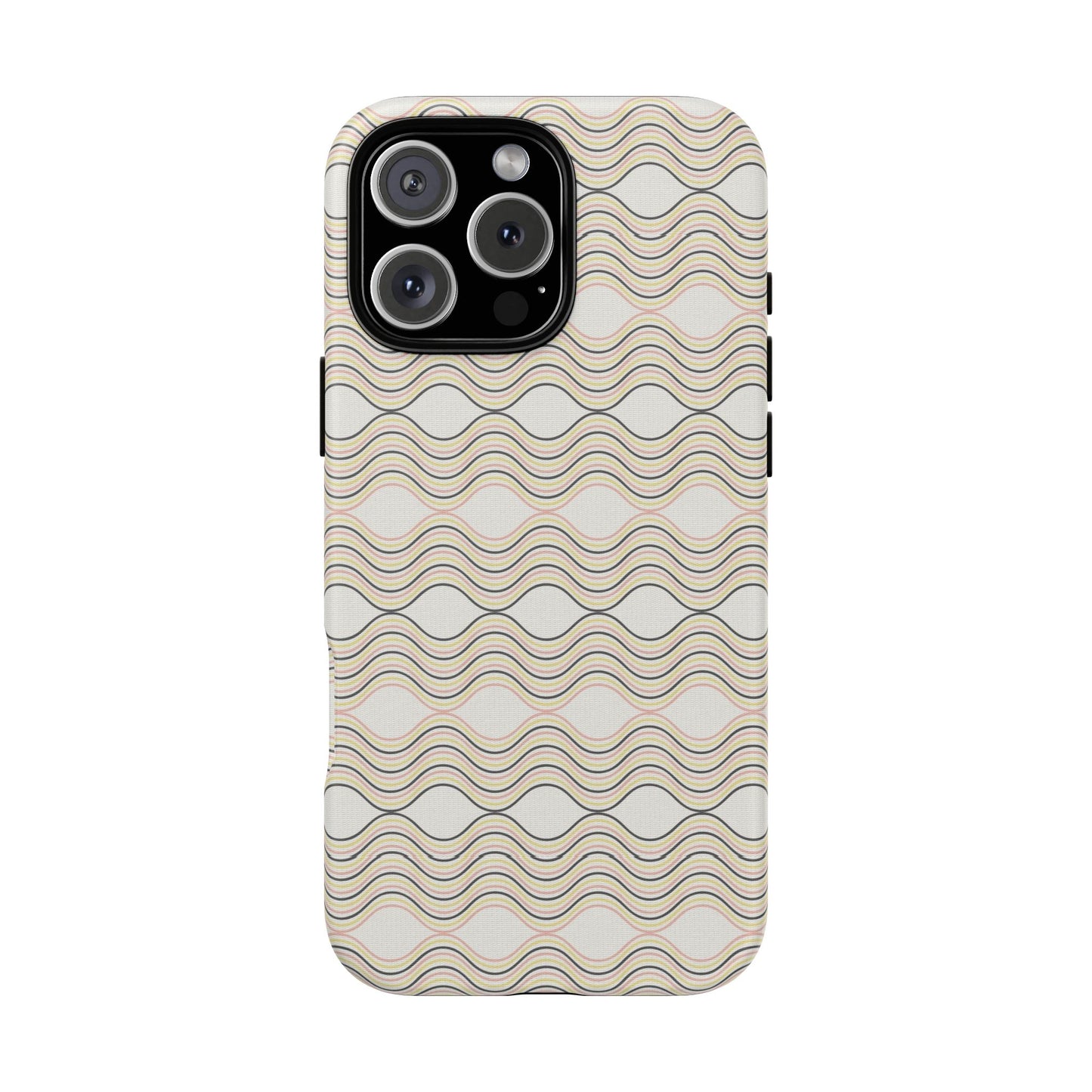 Stylish Phone Case for Tough Protection, Wavy Design, Chic Accessory, Gift for Her, Trendy Tech, Holiday Gift Idea