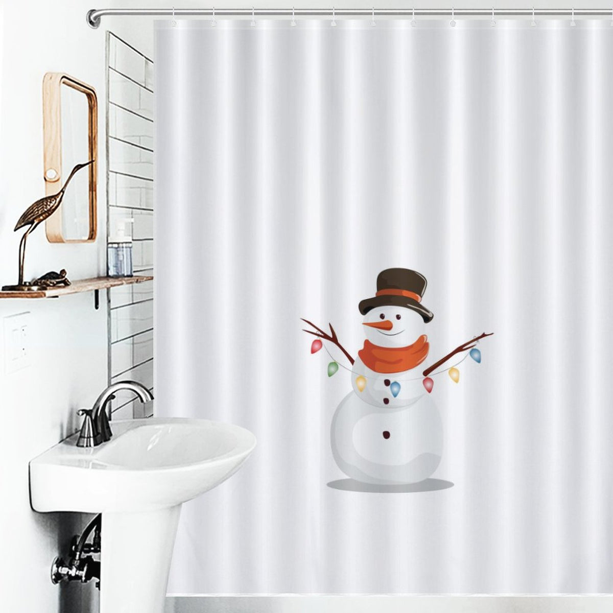 Snowman Shower Curtain