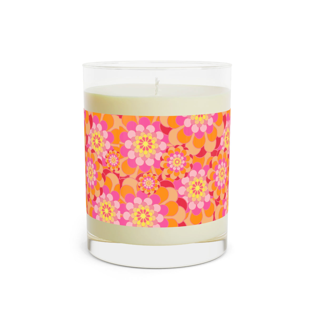 Vibrant Floral Scented Candle - Decorative Home Accent, Gift for Her, Relaxation Candle, Unique Wedding Favors, Aromatherapy Decor