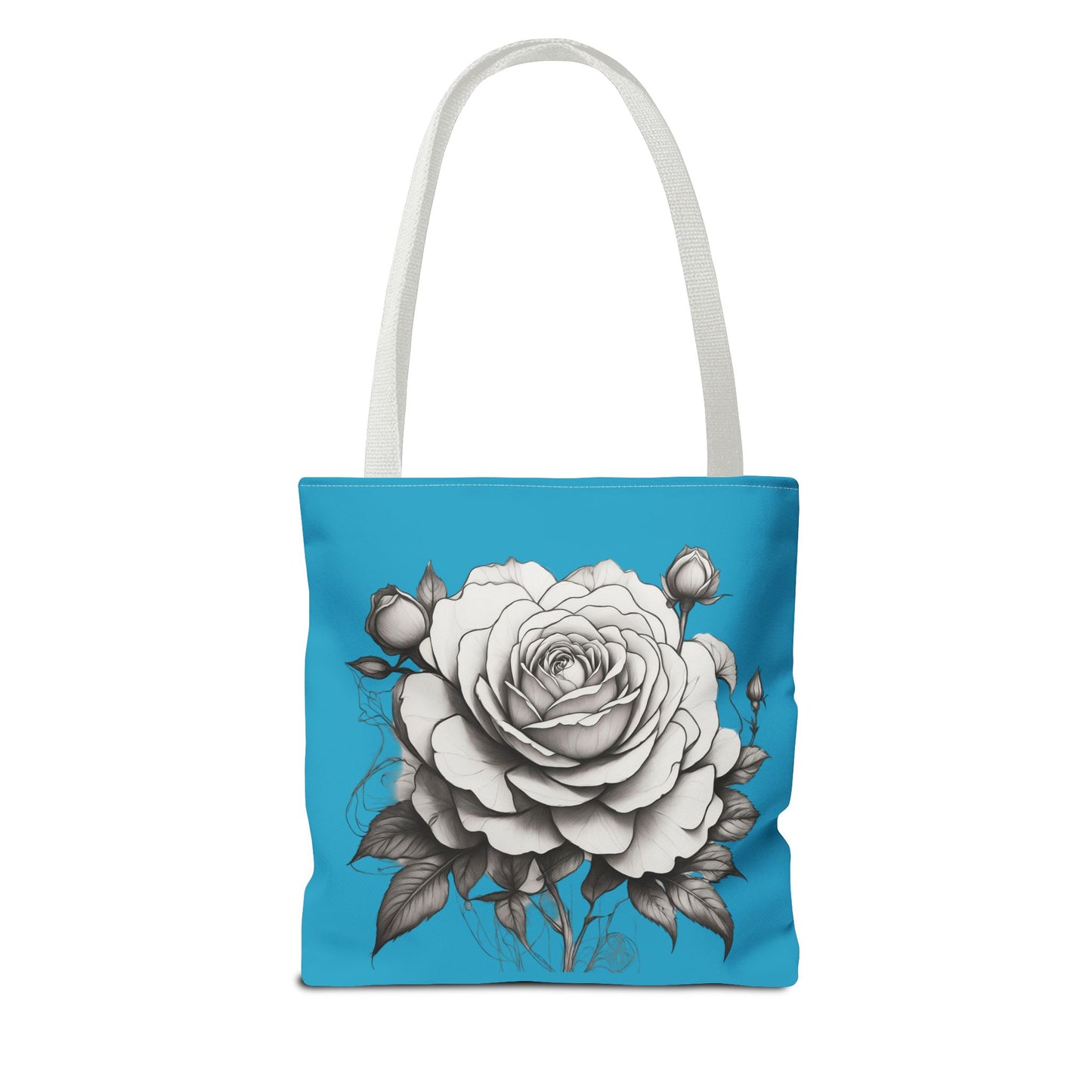 Elegant Floral Tote Bag with Roses, Chic Reusable Grocery Bag, Perfect Gift for Her, Stylish Handbag, Everyday Essentials