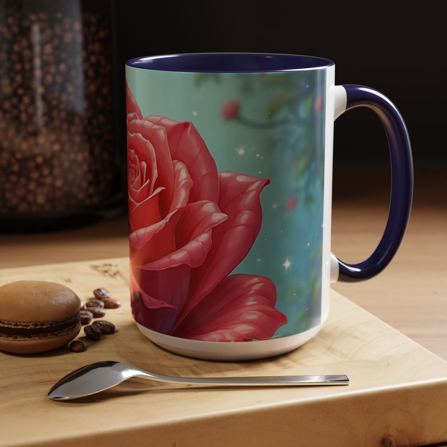 Elegant Rose Coffee Mug for Floral Lovers, Perfect Gift for Mother’s Day, Birthday, Home Decor, Garden Enthusiasts, Art Collectors