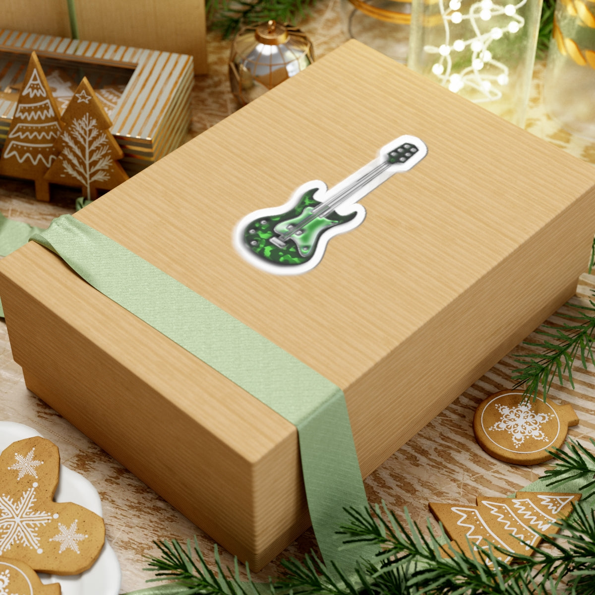 Rockin' Guitar Kiss-Cut Stickers | Perfect for Music Lovers, Laptop Decor, Gift for Musicians, Party Favors, Fun Accessories