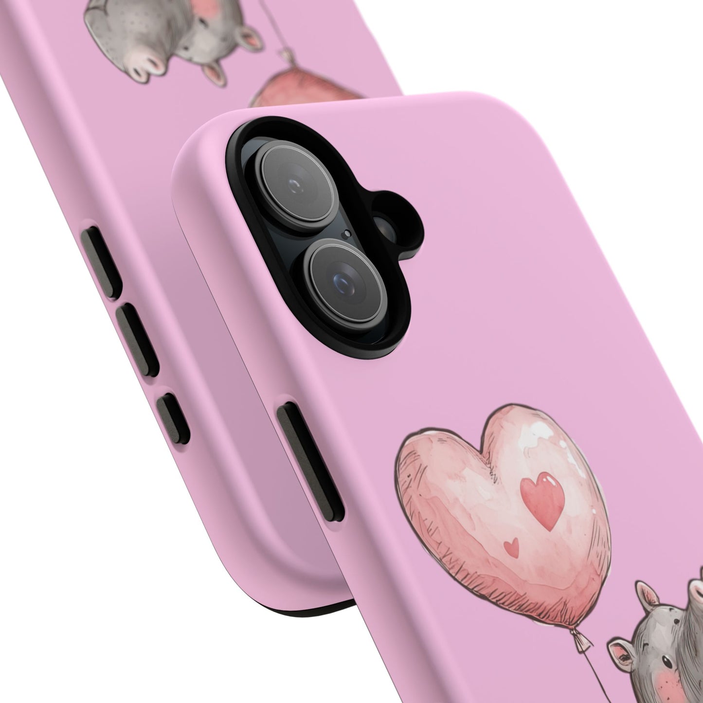 Cute Hippo Phone Case | Good Vibes, Gift for Friends, Cute Phone Accessories, Animal Lover Gift, Happy Phone Cover
