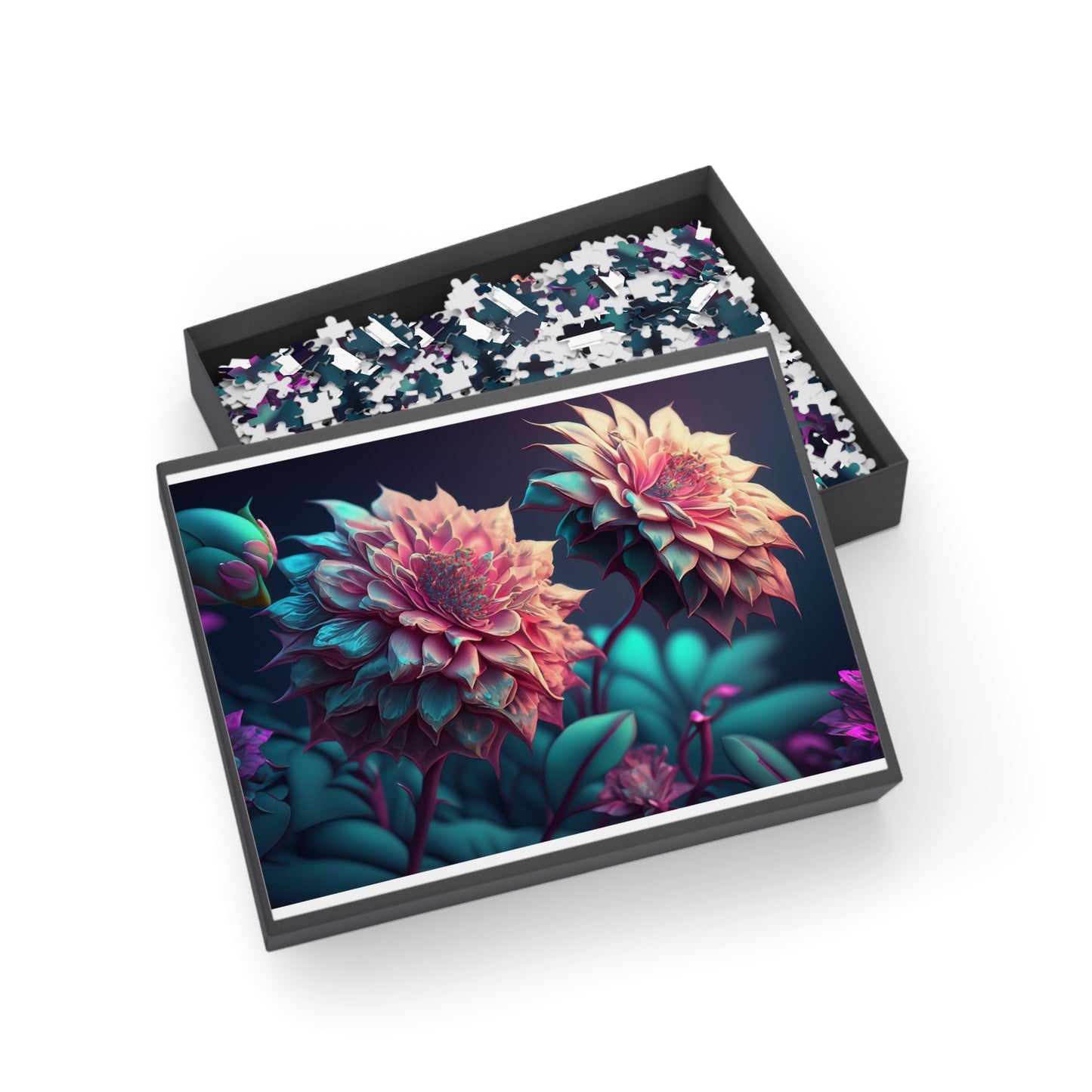 Floral Art Jigsaw Puzzle - 96 to 1000 Pieces, Home Decor, Family Fun, Gift for Puzzle Lovers, Flower Artwork, Relaxation Activity