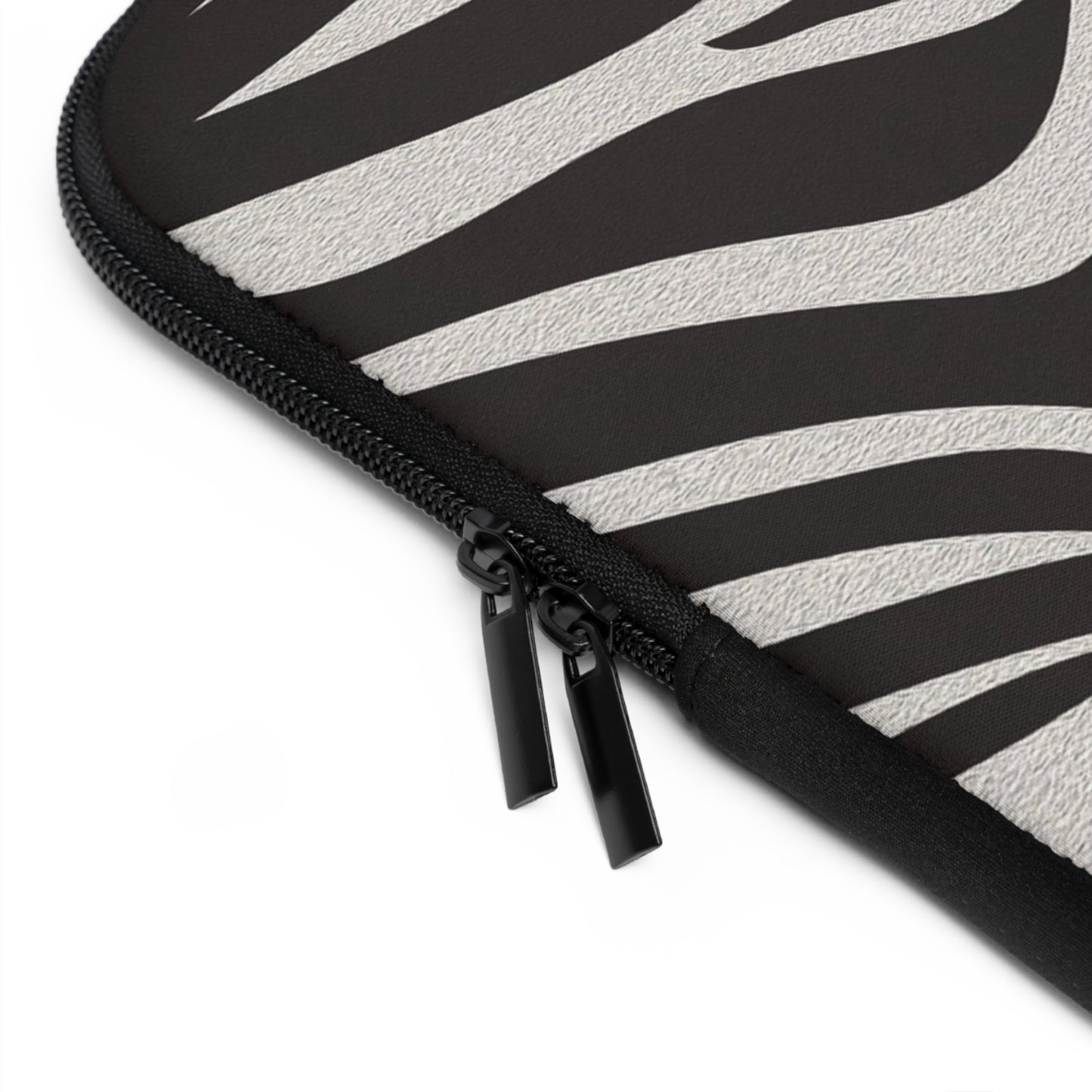 Stylish Zebra Eye Laptop Sleeve | Unique Computer Case, Gift for Students, Trendy Tech Accessory, Animal Print Protection