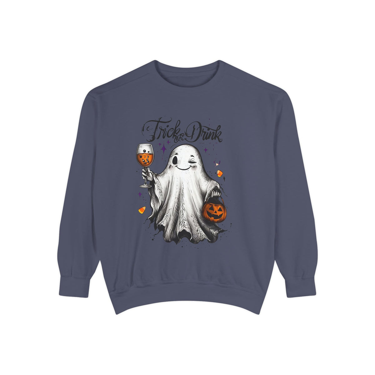 Spooky Ghost Sweatshirt | Trick or Treat Apparel, Halloween Gift, Cozy Unisex Top, Fall Fashion, Casual Wear