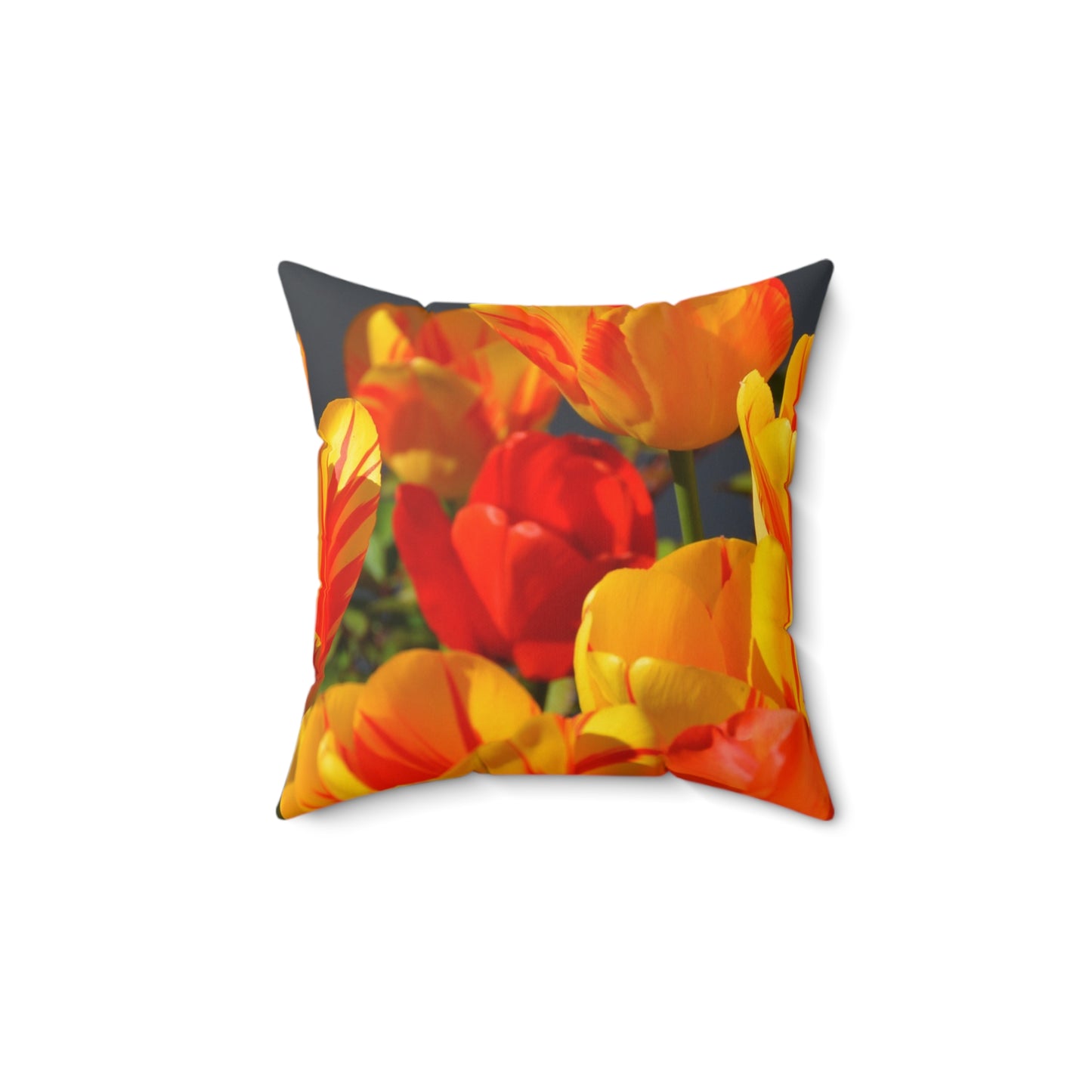 Vibrant Floral Throw Pillow - Perfect for Spring Decor, Home Accent