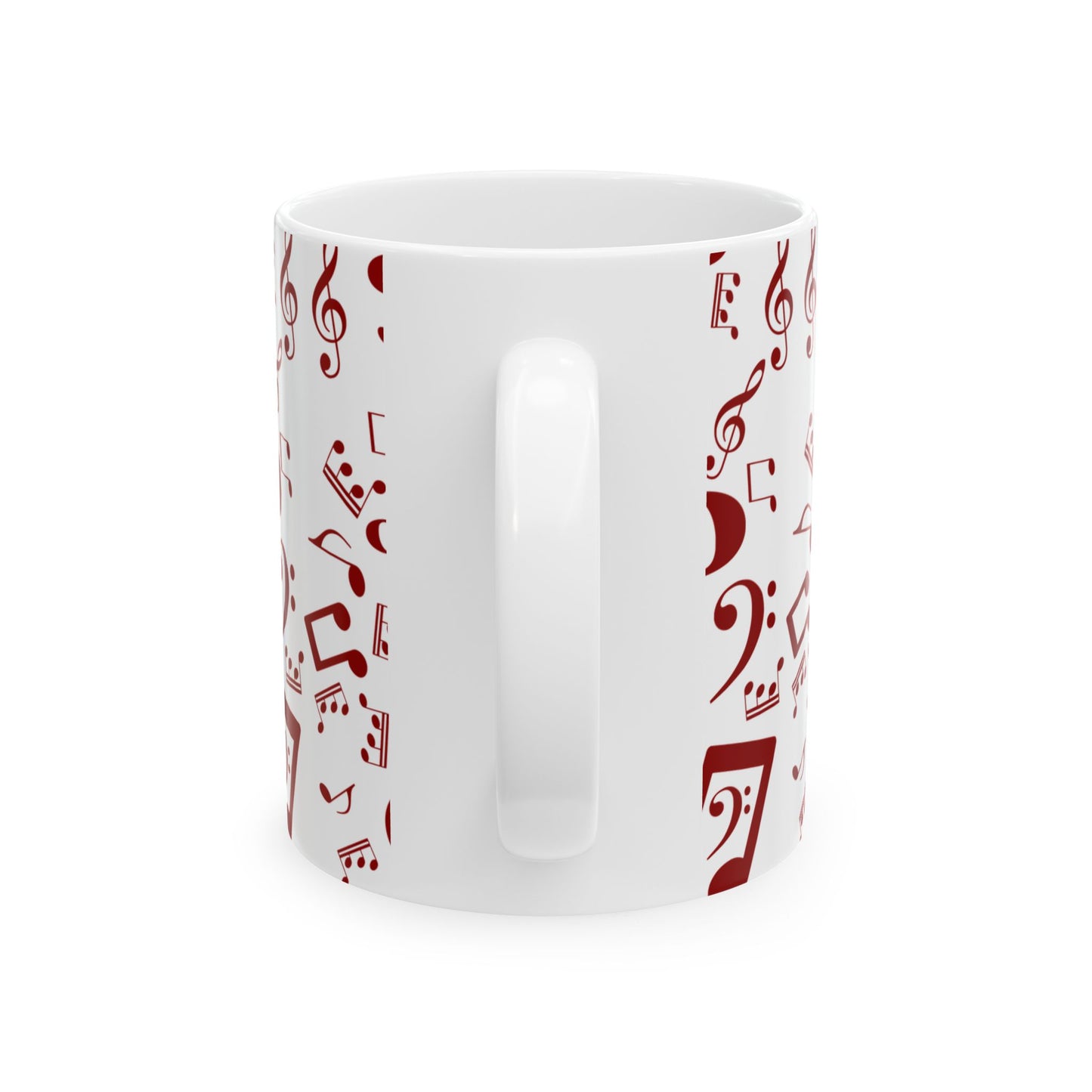 Musical Notes Ceramic Mug - Perfect Gift for Music Lovers, Tea & Coffee Mug, 11oz & 15oz Sizes, Unique Gift for Musicians, Home Decor