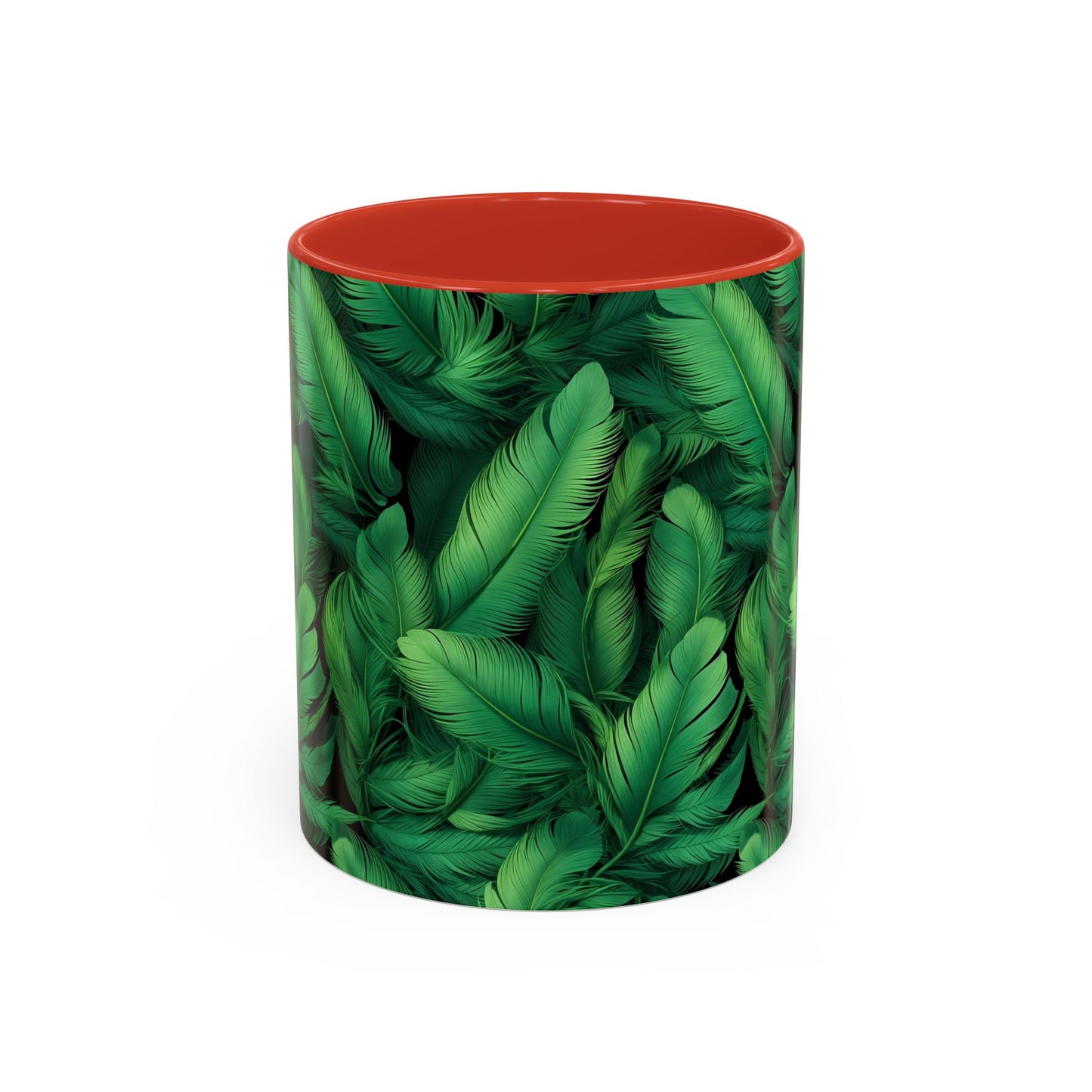 Tropical Leaf Coffee Mug - Green Botanical Drinkware, Ideal Gift for Nature Lovers, Home Decor, Tropical Theme, Eco-Friendly Beverage