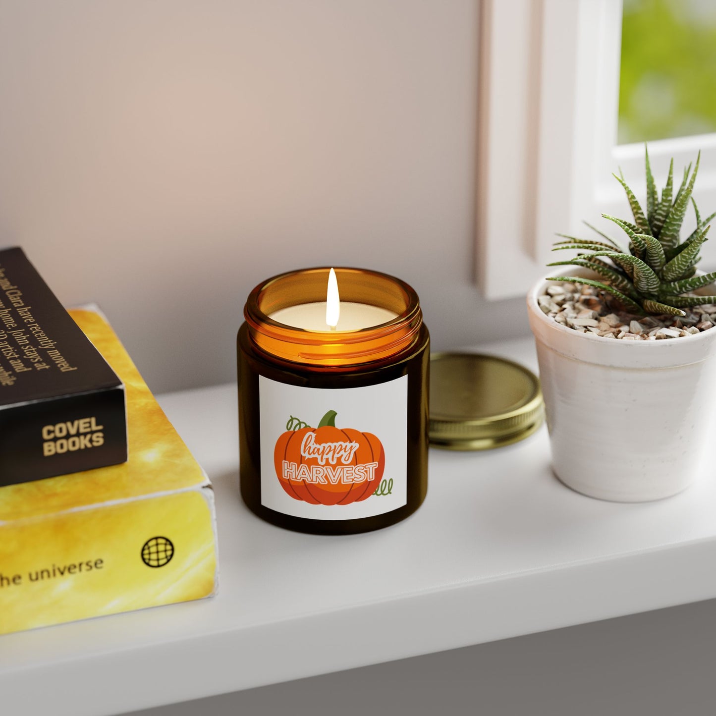 Pumpkin Spice Scented Candles, Fall Decor, Gift for Her, Cozy Home, Autumn Candle, Thanksgiving Decoration