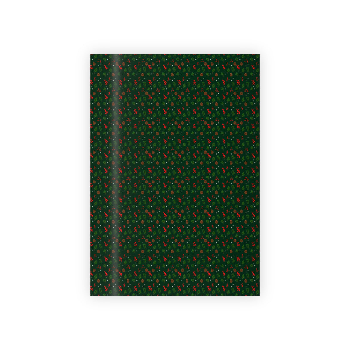 Festive Christmas Gift Wrap Roll, Holiday Wrapping Paper, Eco-Friendly Gift Wrap, Seasonal Gift Wrapping, Green Christmas Paper
