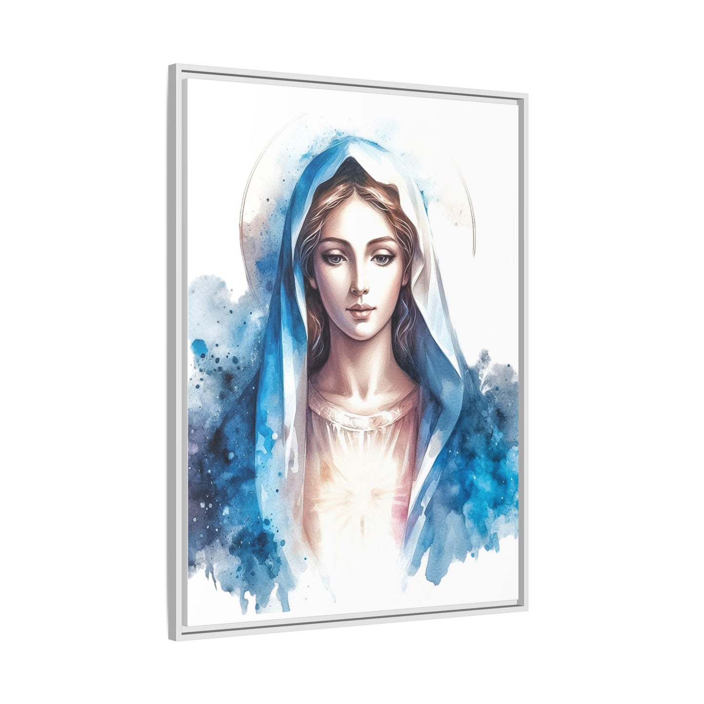 Framed Canvas Art Print, Spiritual Decor, Religious Artwork, Wall Decor, Gift for Faith, Elegant Home Decoration