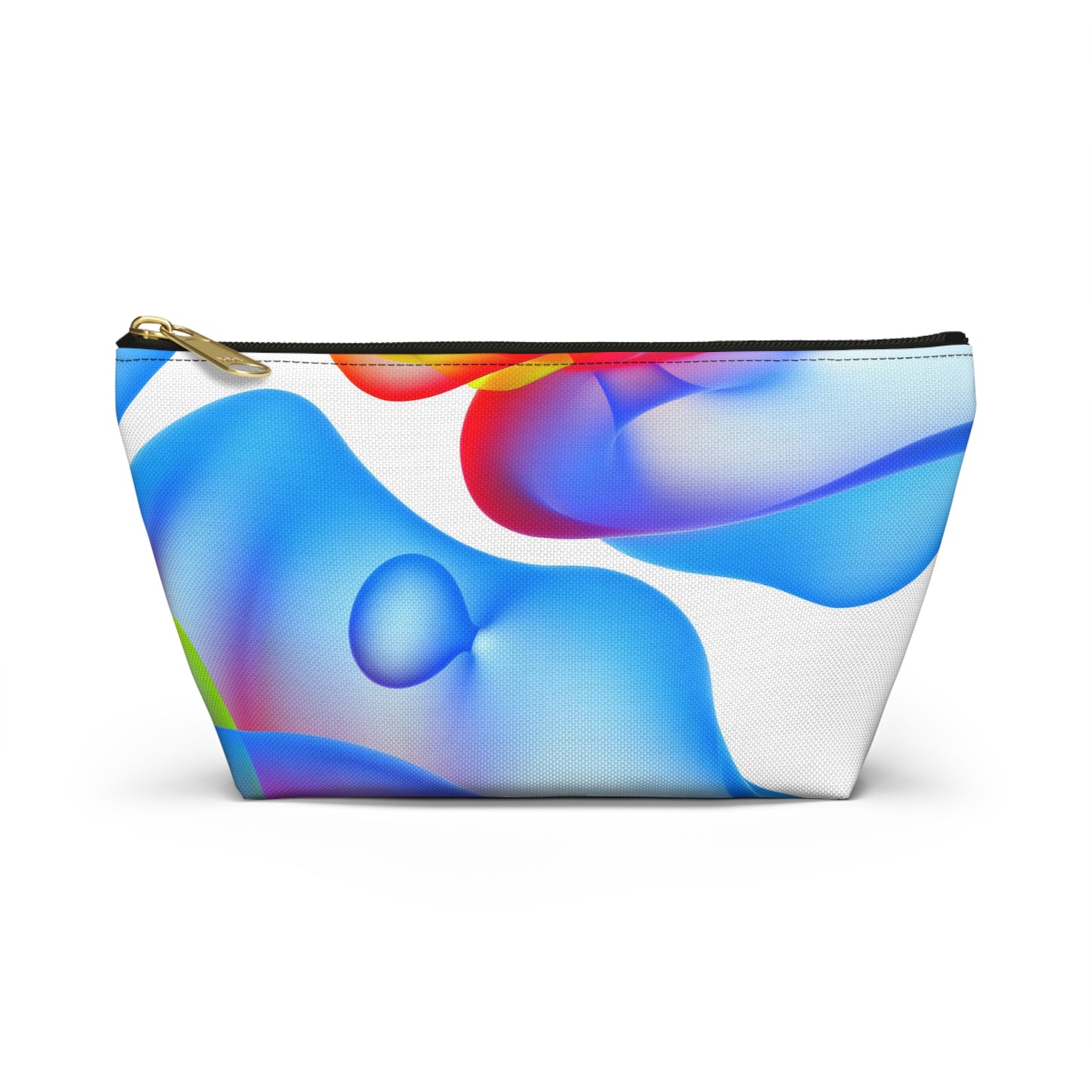 Vibrant Accessory Pouch, Colorful Makeup Bag, Artistic Travel Organizer, Fun Gift for Her, Modern Design Pouch