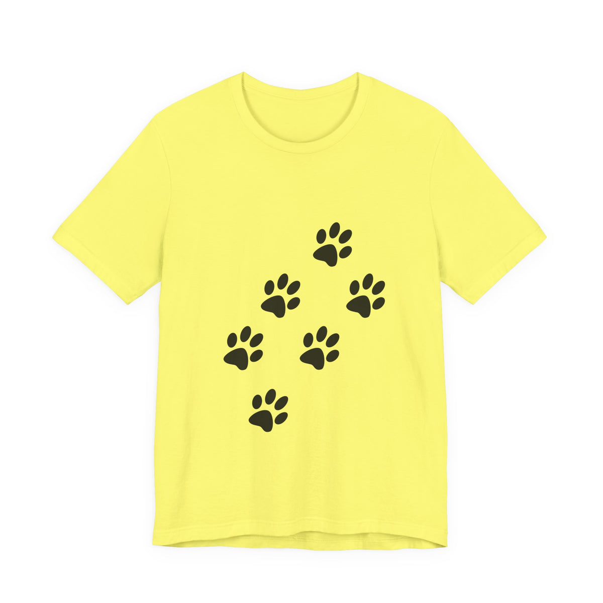 Paw Print Short Sleeve Tee | Unisex Animal Lover Shirt, Pet Owner Gift, Casual Wear, Gifts for Dog Lovers, Comfortable T-Shirt