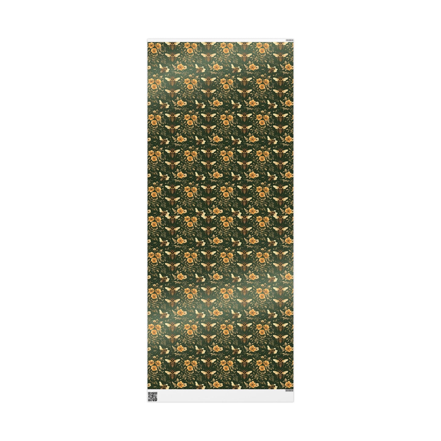 Floral Bee Wrapping Paper, Eco-Friendly Gift Wrap for Birthdays, Weddings, Showers, Baby Showers, Nature Lovers