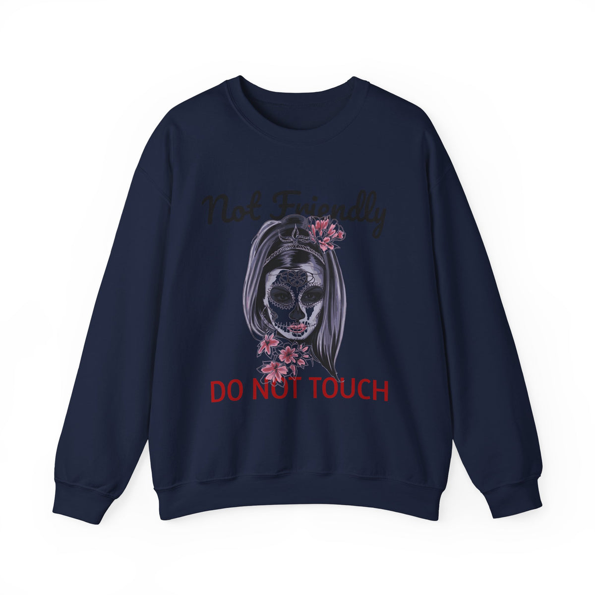 Edgy Skull Graphic Crewneck Sweatshirt | Halloween Gift, Casual Wear, Unisex Apparel, Cozy Sweatshirt, Unique Graphic Design