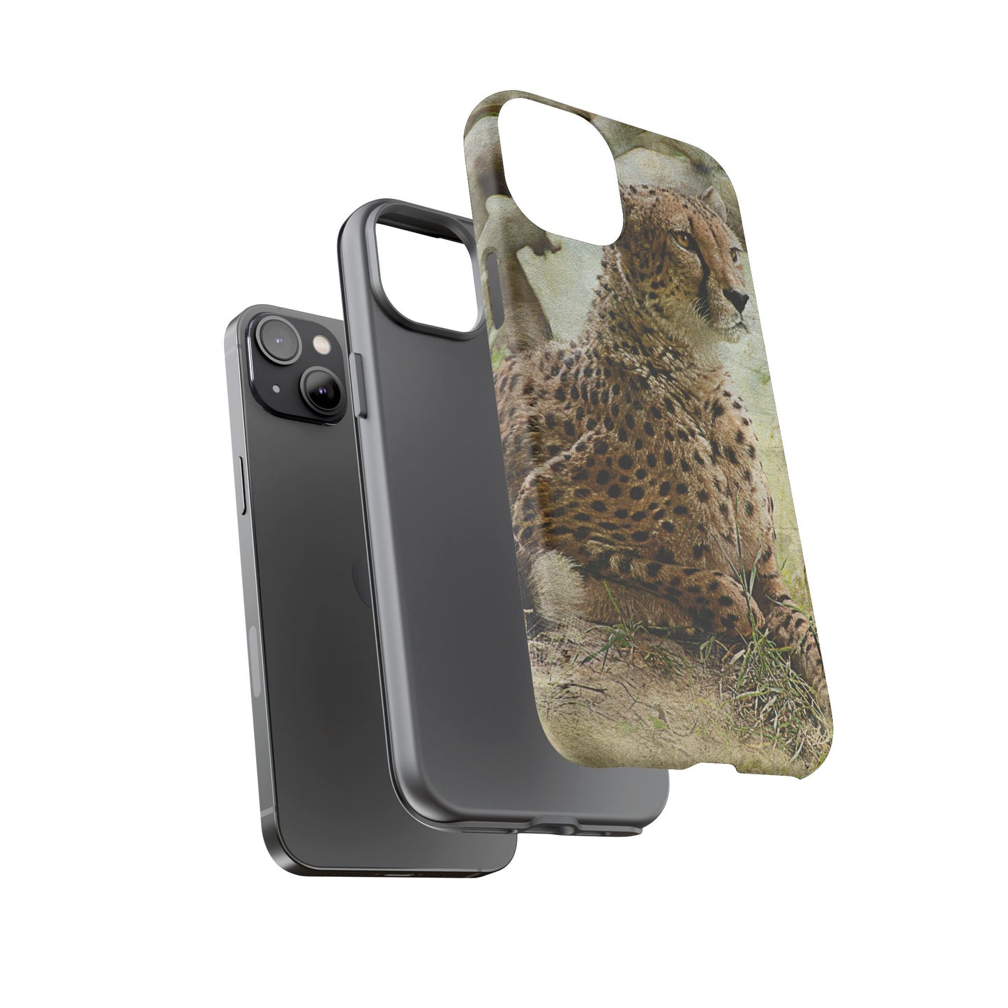 Cheetah Phone Case, Tough Cases, Animal Lover Gift, Wildlife Protection, Eco-Friendly Mobile Cover, Unique Phone Accessory