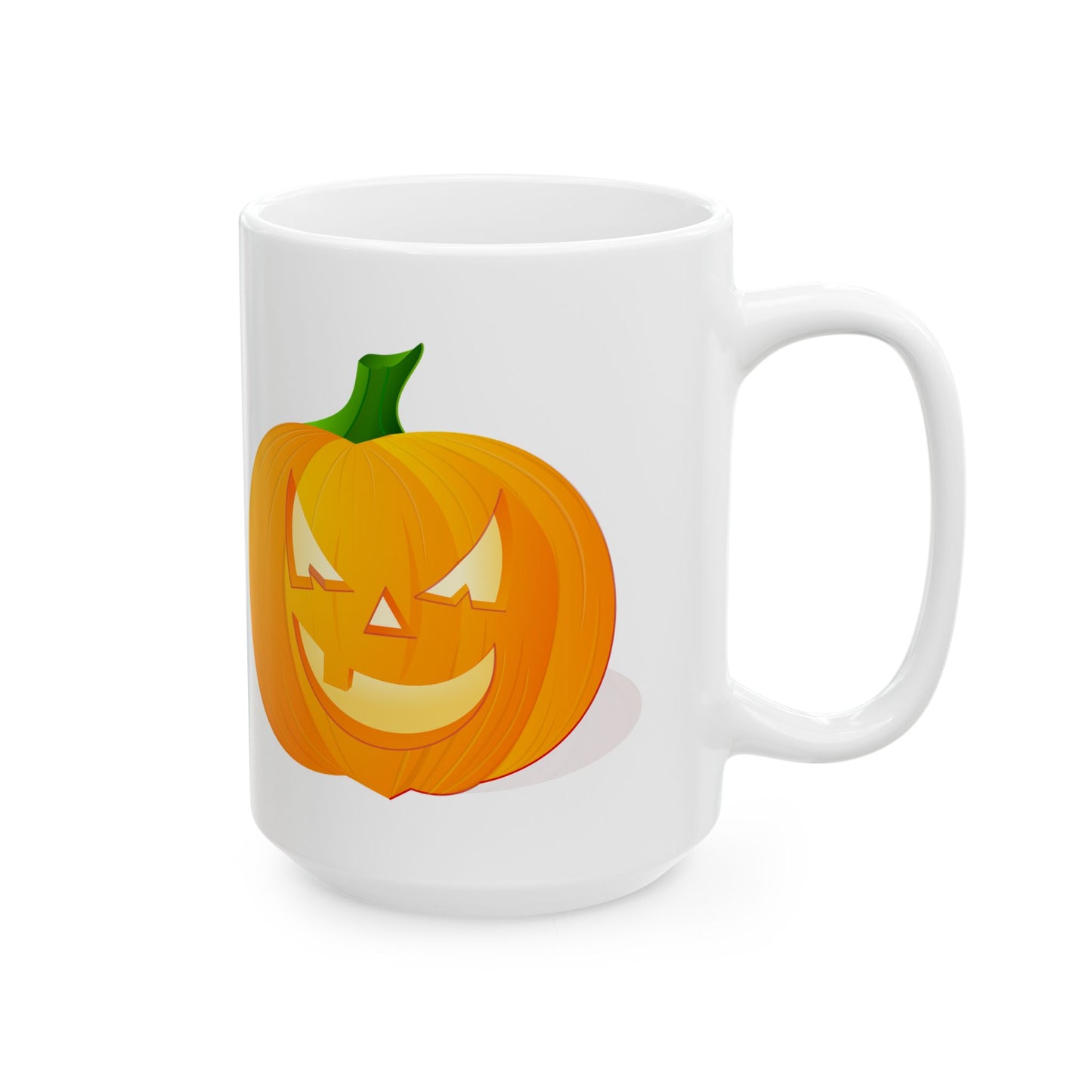 Halloween Pumpkin Mug | 11oz & 15oz Ceramic | Perfect for Fall, Cozy Drinks, Gifting