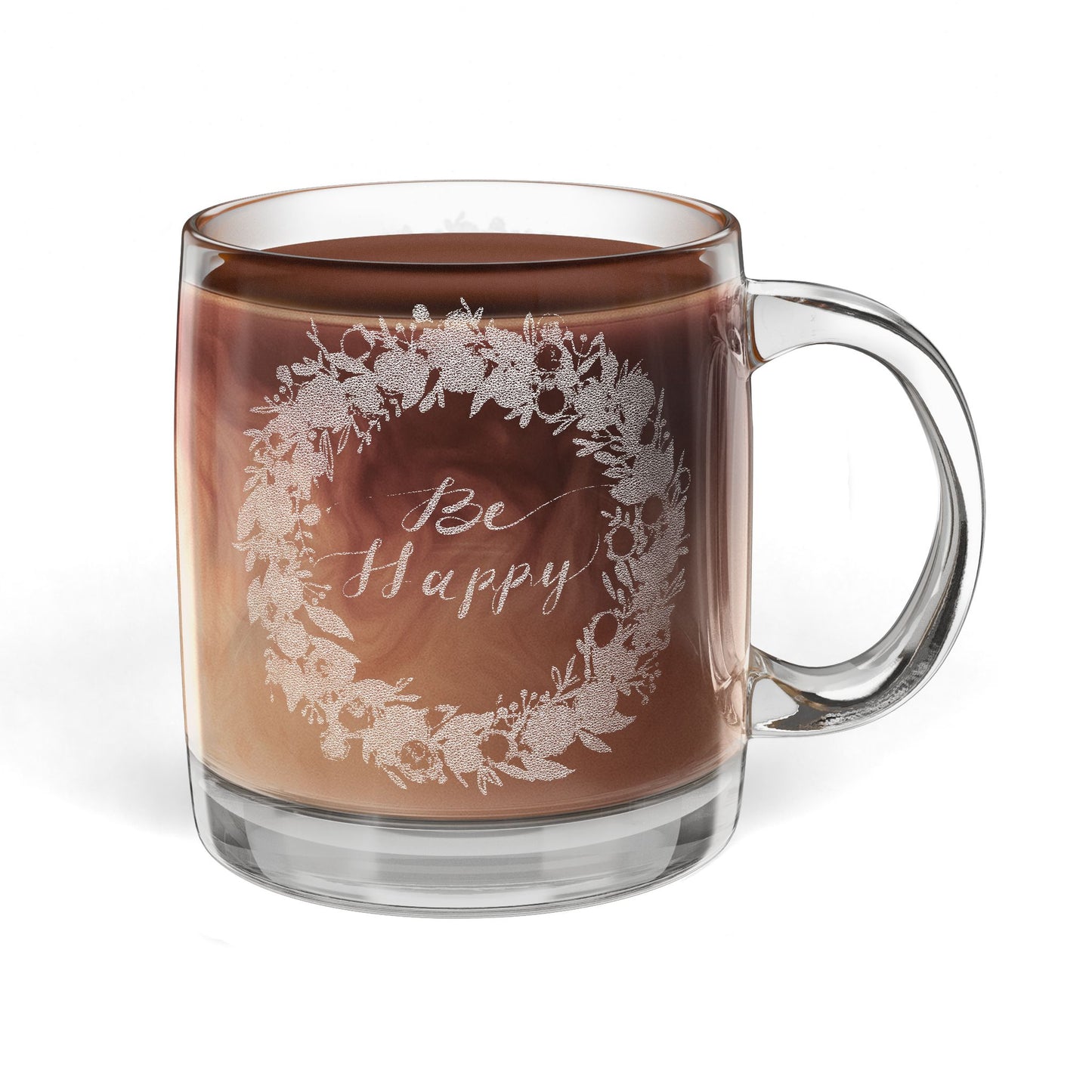 Glass Coffee Mug, 12.25oz (Engraving)