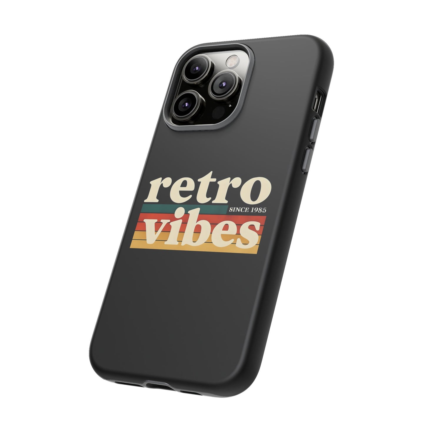 Retro Vibes Phone Case, Tough Phone Cover, Vintage Style Case, Gift for Music Lovers, Retro Aesthetic Accessory