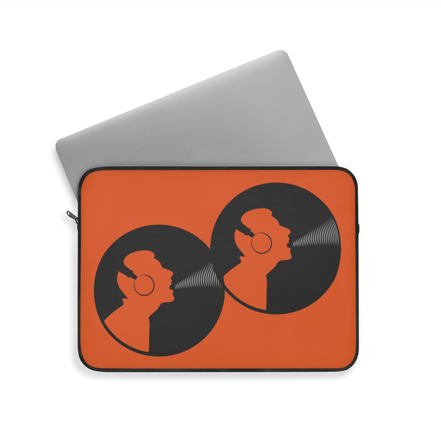 Vinyl Vibe Laptop Sleeve, Music Lover's Gift, Retro Style Case, Record Player Design, Unique Tech Accessory, Perfect for Holidays