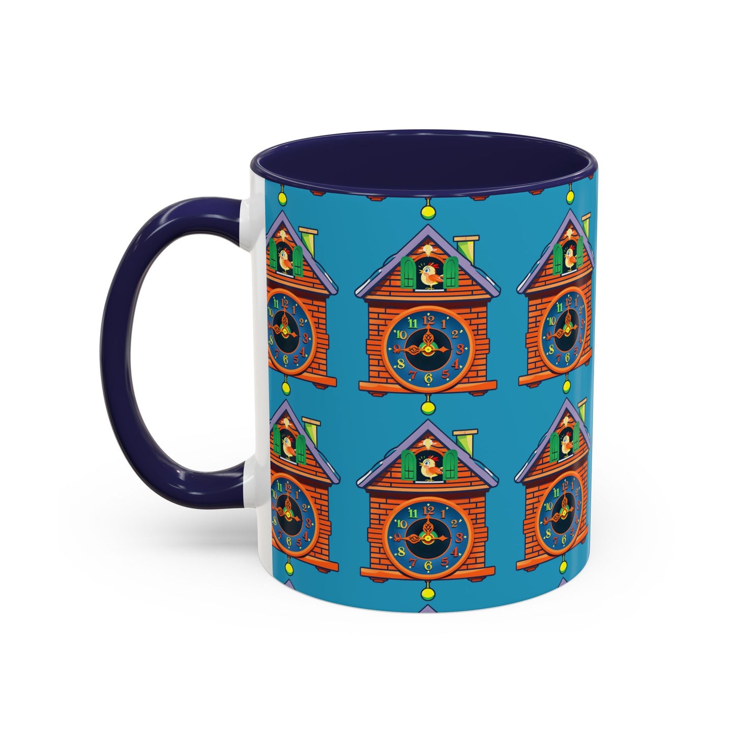 Whimsical Clock House Coffee Mug Unique Gift for Home Decor