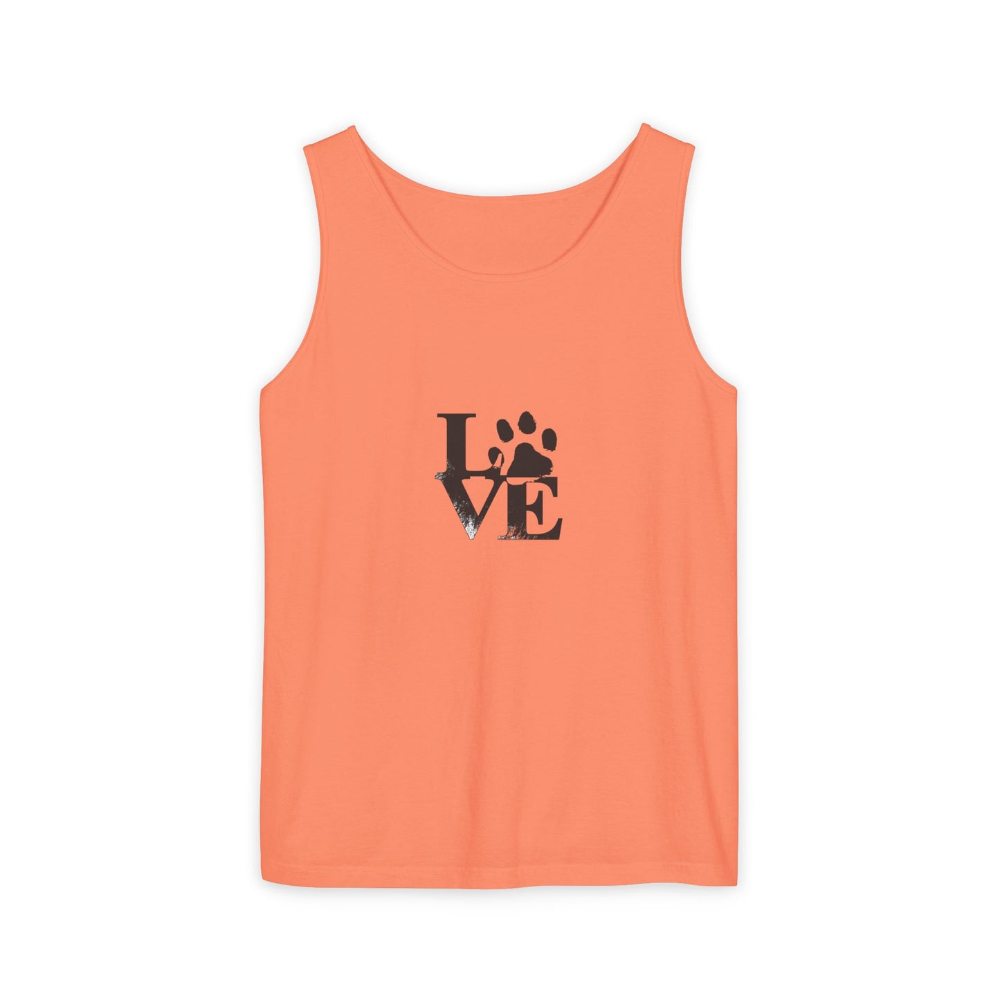 Paw Print Love Tank Top | Animal Lover Gift, Summer Tee, Pet Adoption Support, Casual Wear, Gift for Dog Mom/Dad