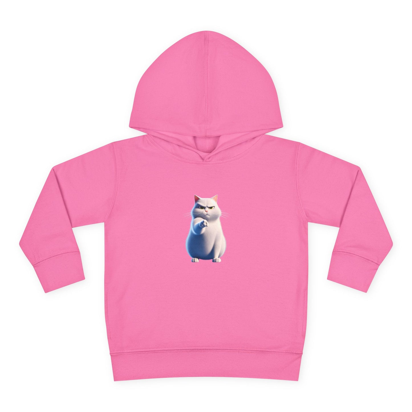 Cute Cat Toddler Hoodie, Fleece Pullover, Kids Sweatshirt, Birthday Gift, Animal Lover Apparel, Cozy Kids Clothing