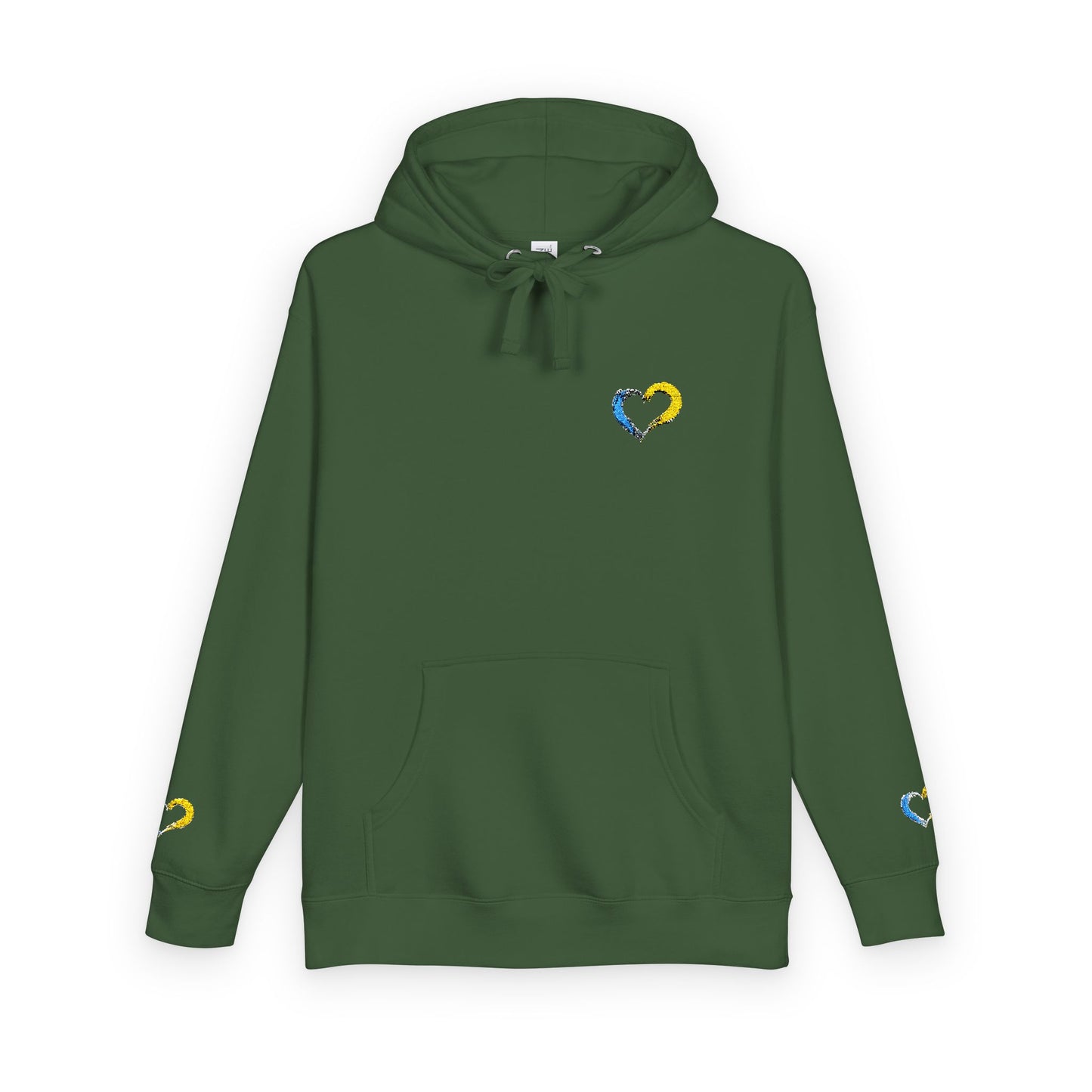 Colorful Heart Unisex Fleece Hoodie | Cozy Gift for Friends, Valentine's Day, Anniversary, Casual Wear, Spring Fashion