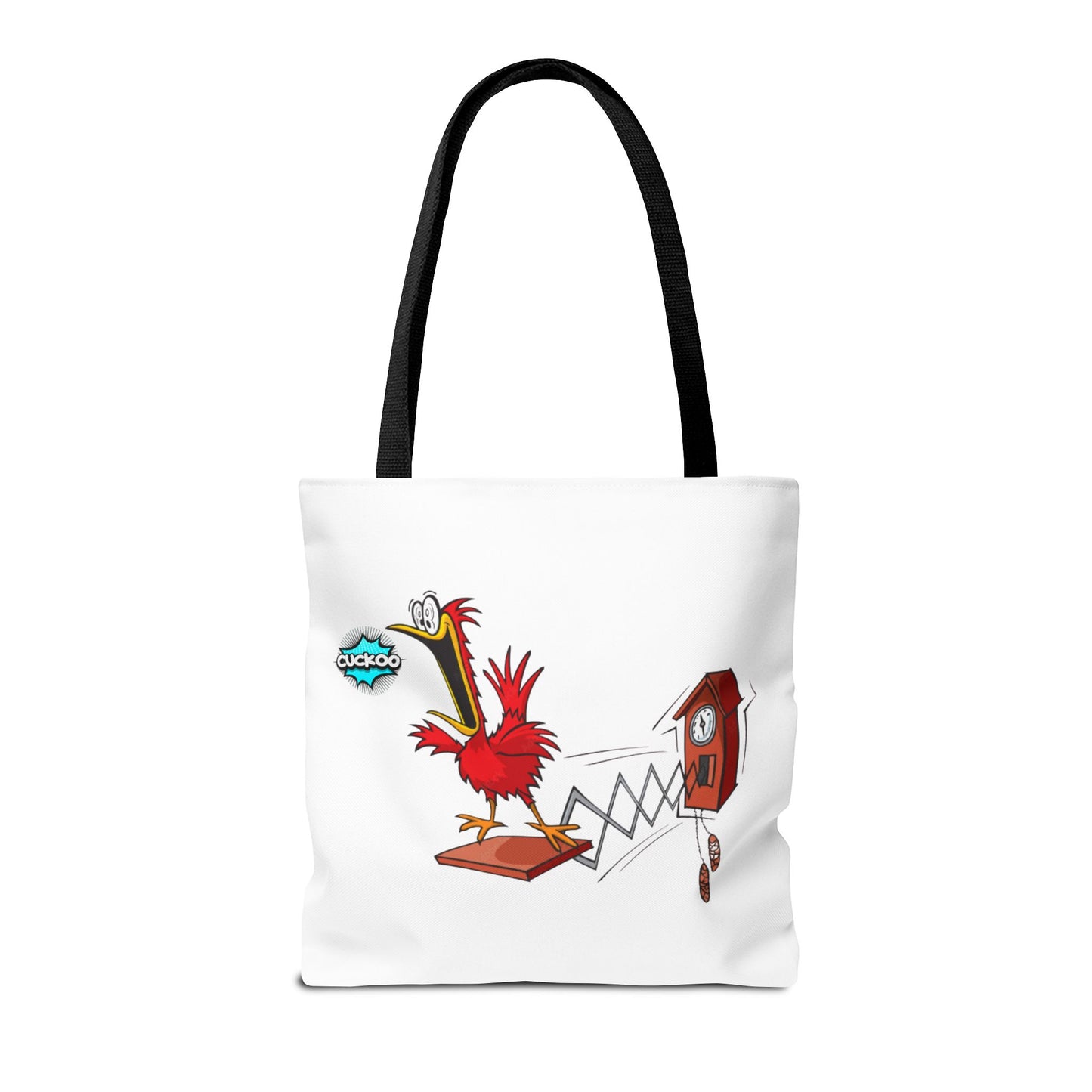 Quirky Cartoon Tote Bag, Funny Gift, Bird Lover's Bag, Everyday Use, Shopping