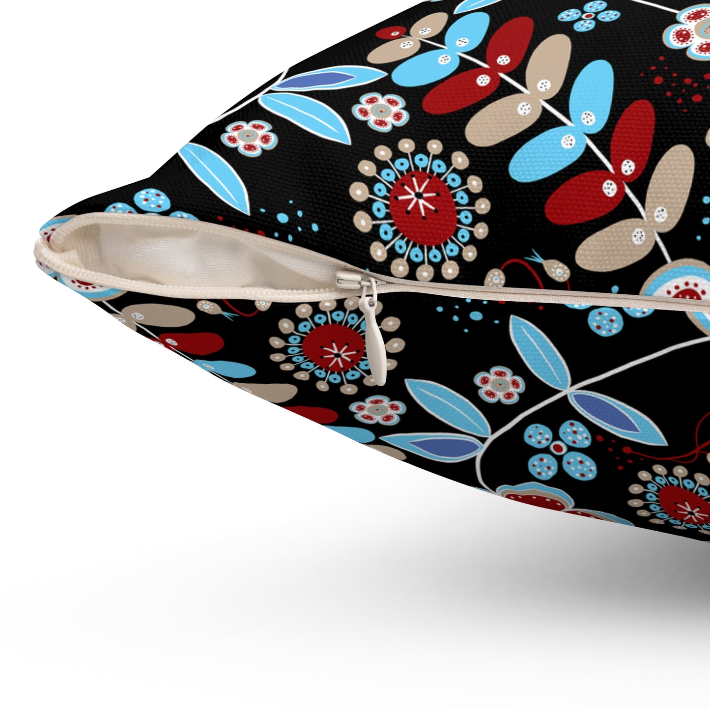 Floral Print Throw Pillow, Modern Decorative Cushion, Cozy Home Accent, Gift for Housewarming, Bohemian Style Decor