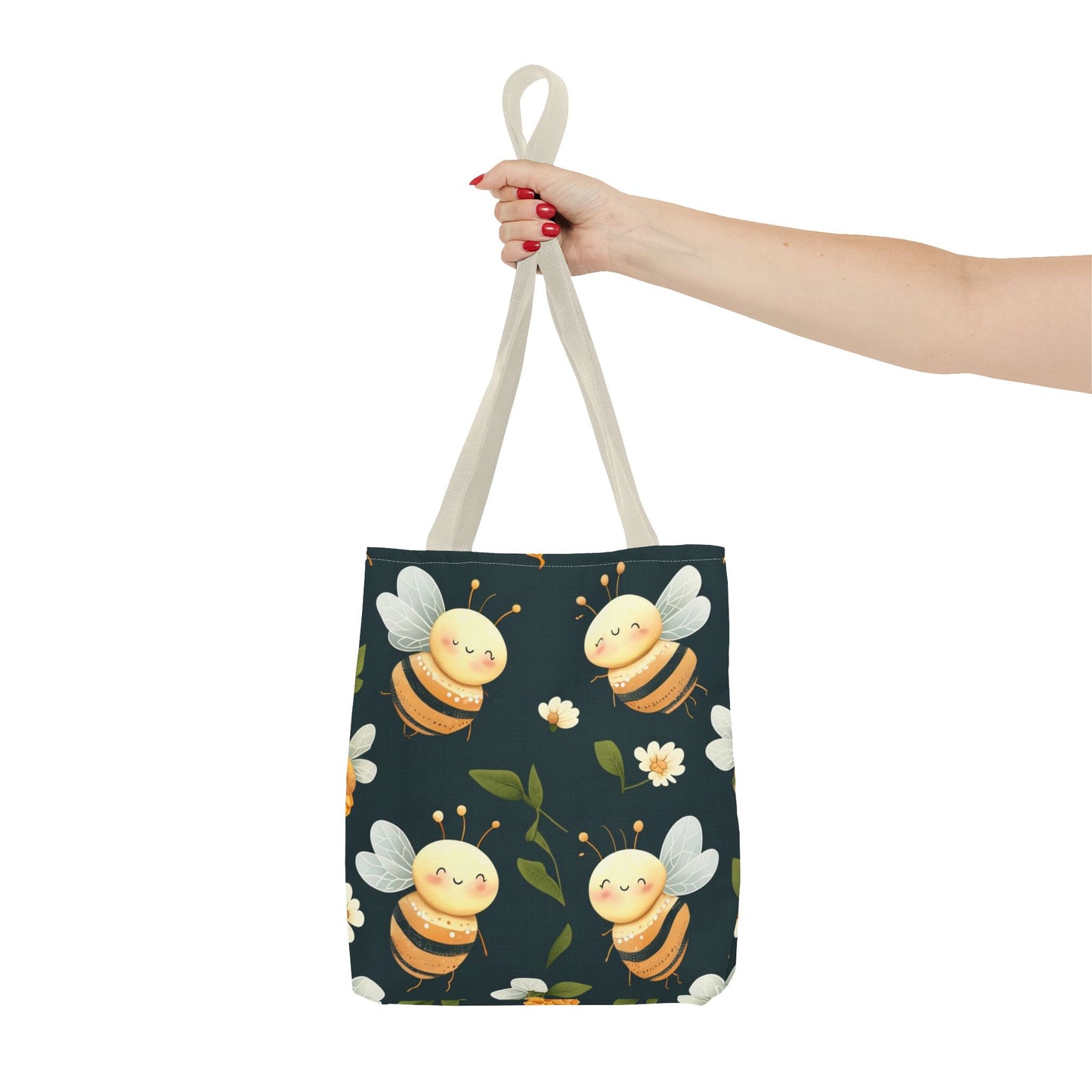 Cute Bee Tote Bag - Eco-Friendly Canvas Carryall for Gift Giving