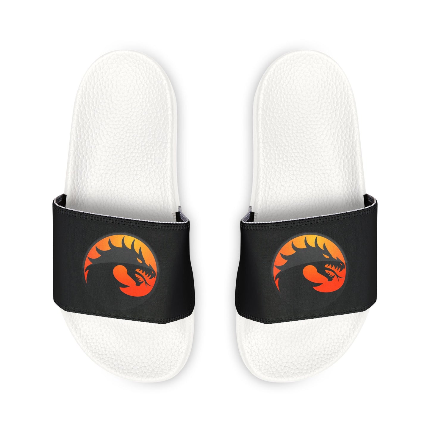 Youth Dragon Print Sandals, Fun Summer Footwear, Beachwear, Playful Slide Sandals, Casual Outdoor Shoes, Kids Summer Shoes