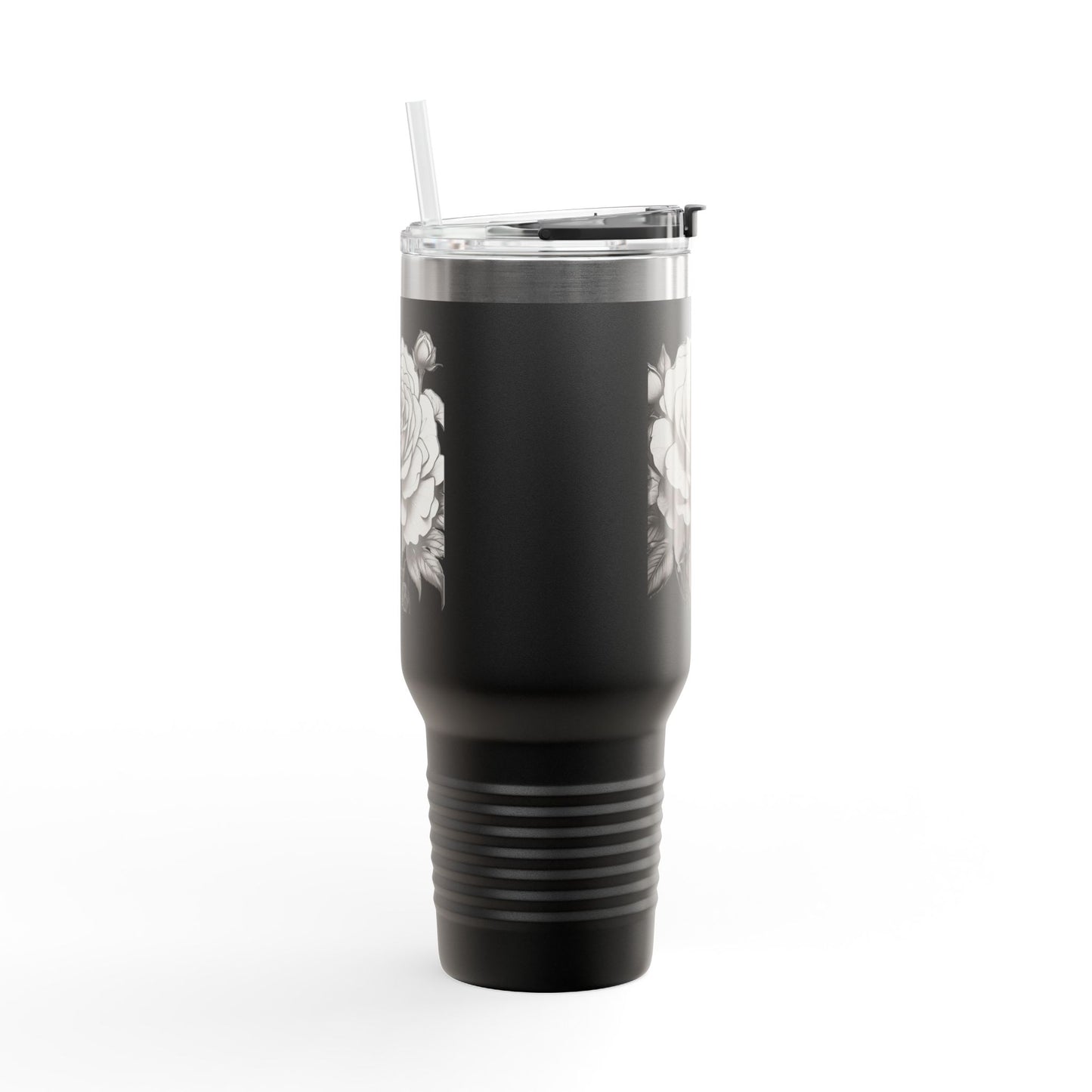 Stylish Insulated Travel Mug with Floral Design, 40oz Coffee Cup, Perfect for Road Trips, Gifts for Her, Eco-Friendly Drinkware