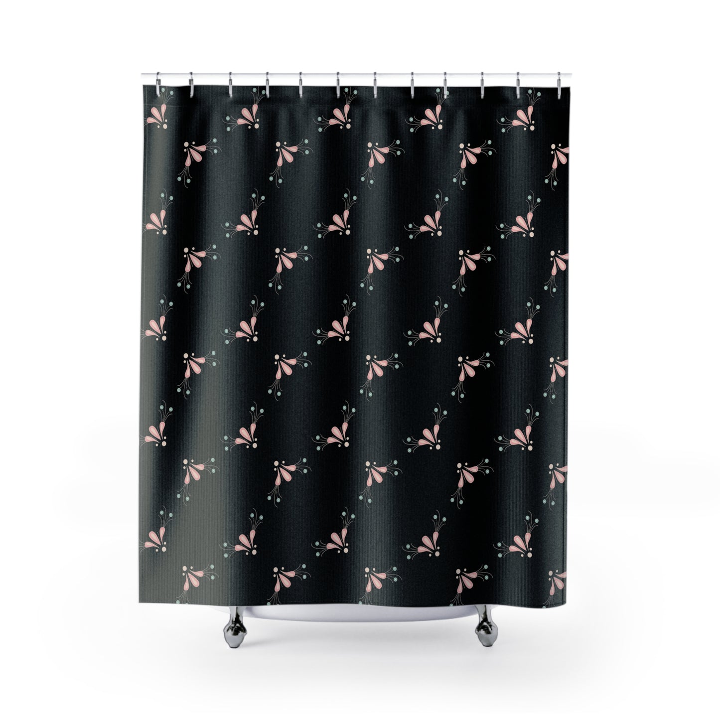 Elegant Floral Shower Curtain, Boho Bathroom Decor, Modern Home Accessory, Unique Gift for Housewarming, Stylish Privacy Solution