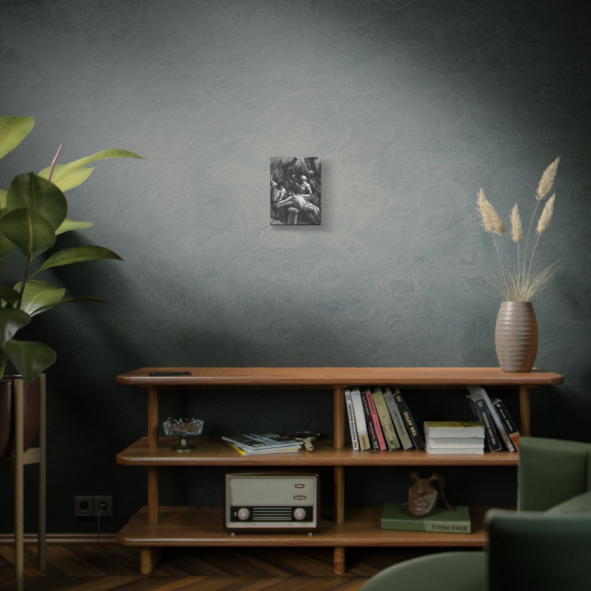 Crucifixion Art Matte Canvas Print – Stretched Religious Wall Decor