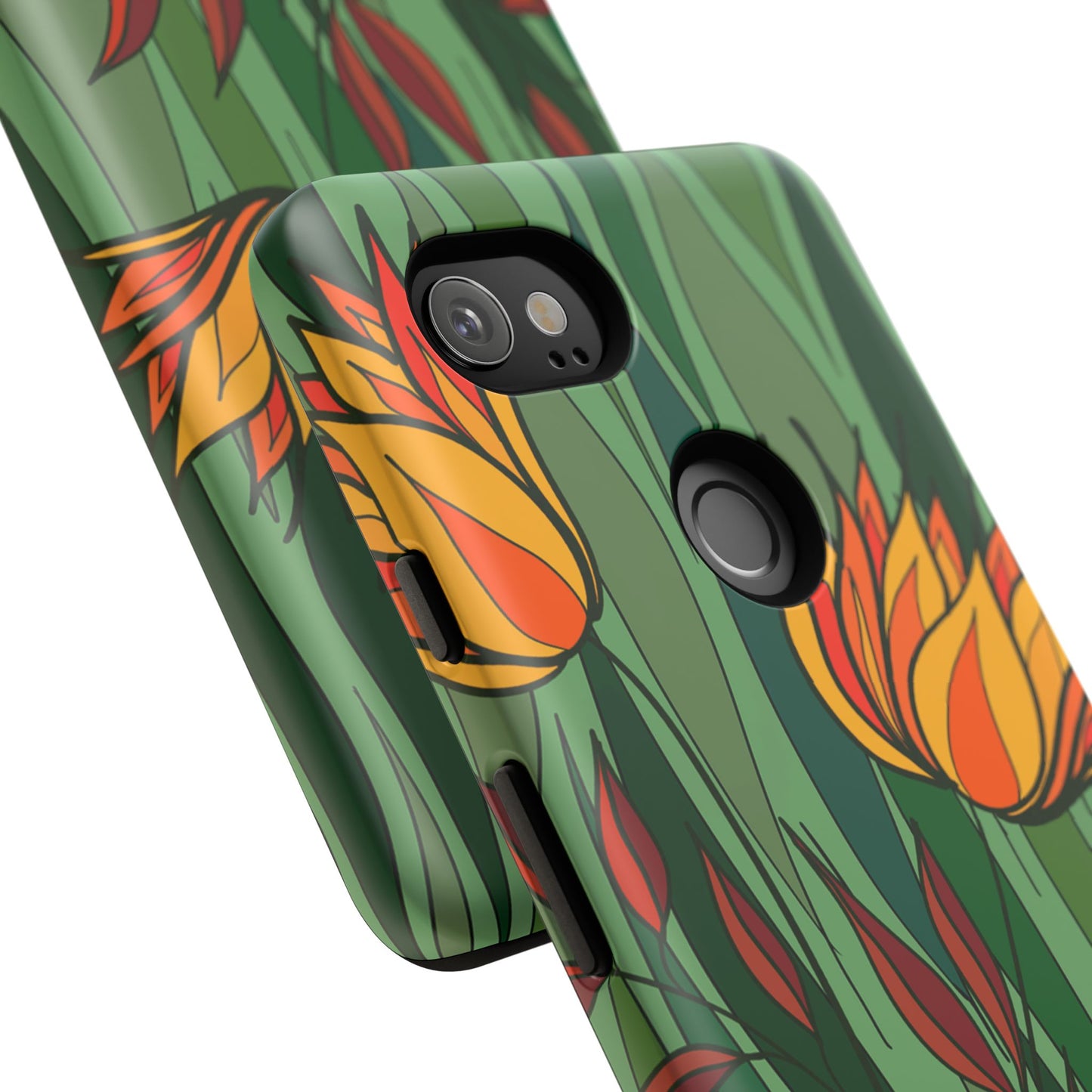 Vibrant Floral Phone Case, Nature-Inspired Tough Case, Eco-Friendly Cover, Unique Gift for Nature Lovers, Spring Decor
