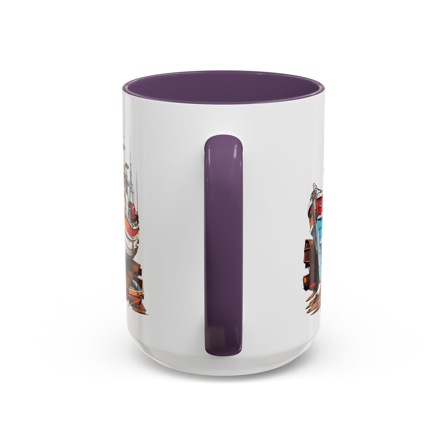 Nautical Accent Coffee Mug | Perfect for Boat Lovers, Sailor Gifts, Coastal Decor, Unique Gift Idea, Custom Artwork Mug