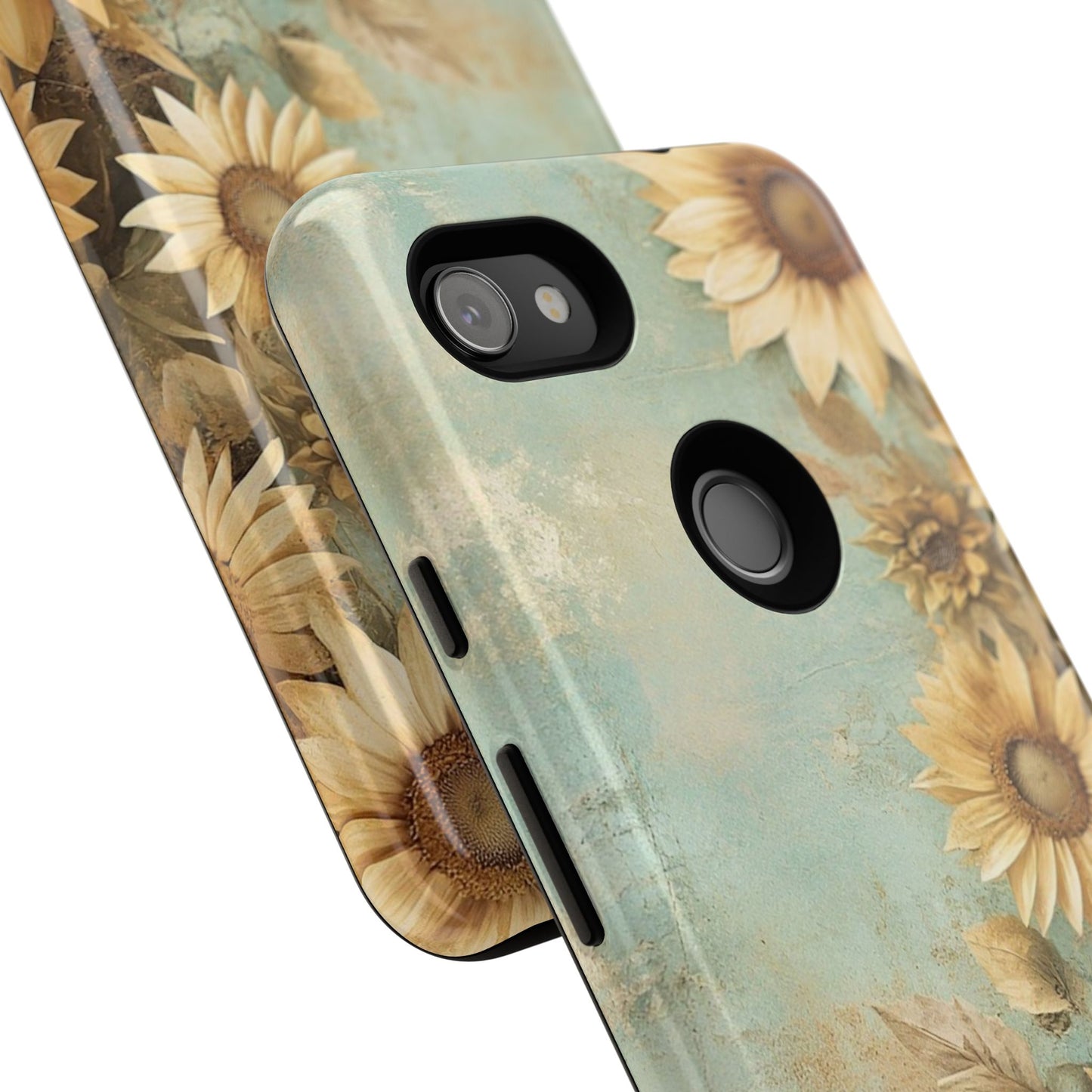 Sunflower Phone Case, Tough Shell Floral Cover, Nature Inspired Gift, Durable Protective Case, Perfect for Spring and Summer