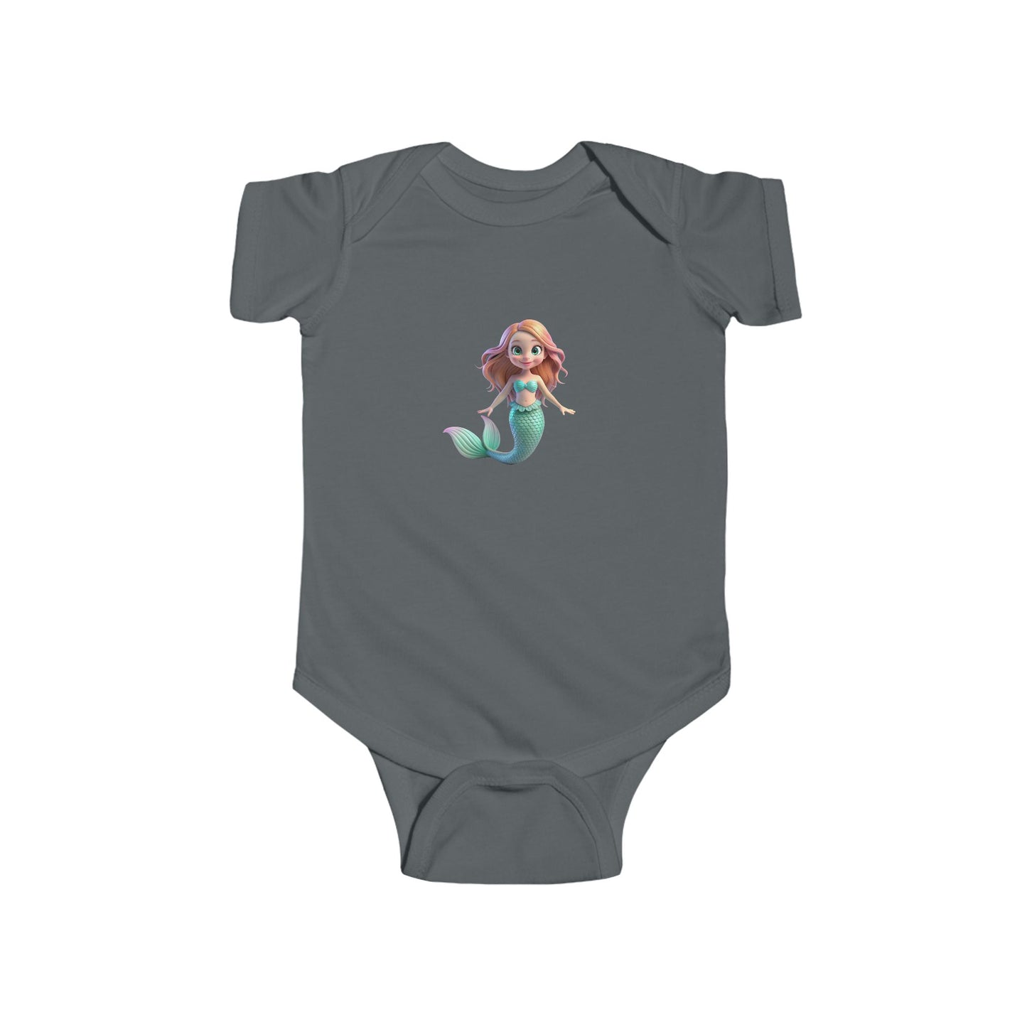 Mermaid Infant Bodysuit, Cute Baby Outfit, Shower Gift, Whale Fantasy, Summer Beach Wear, Toddler Gift, Playful Baby Clothes
