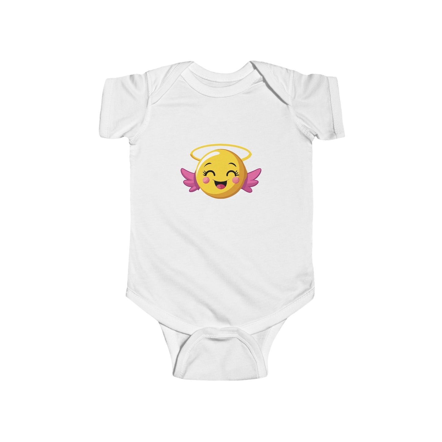 Angel Emoji Infant Bodysuit, Cute Baby Outfit, Newborn Gift, Baby Shower Gift, Funny Baby Clothes, Sweetie Bodysuit