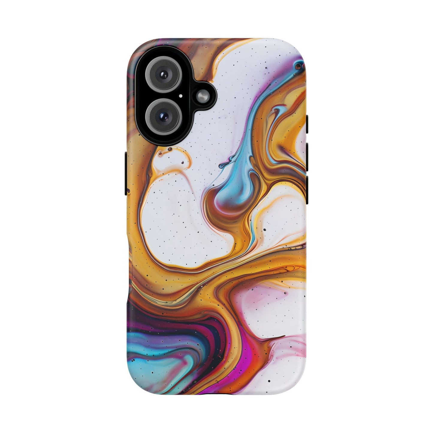 Artistic Phone Case, Tough Cases with Colorful Marble Design