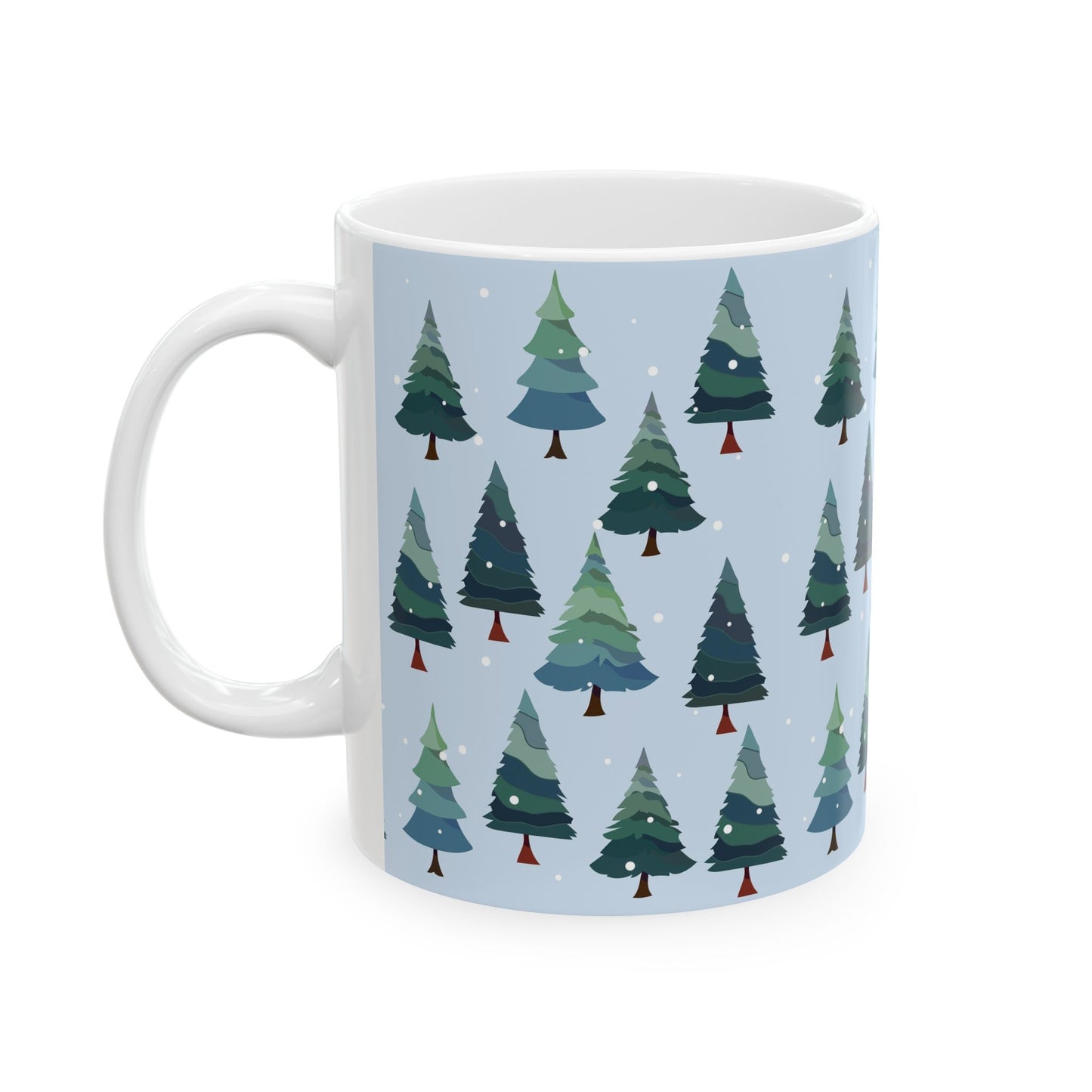 Winter Wonderland Ceramic Mug | Cozy Coffee Cup for Holiday Cheer, Christmas Gift, Nature Lover, Tea Mug, Seasonal Decor