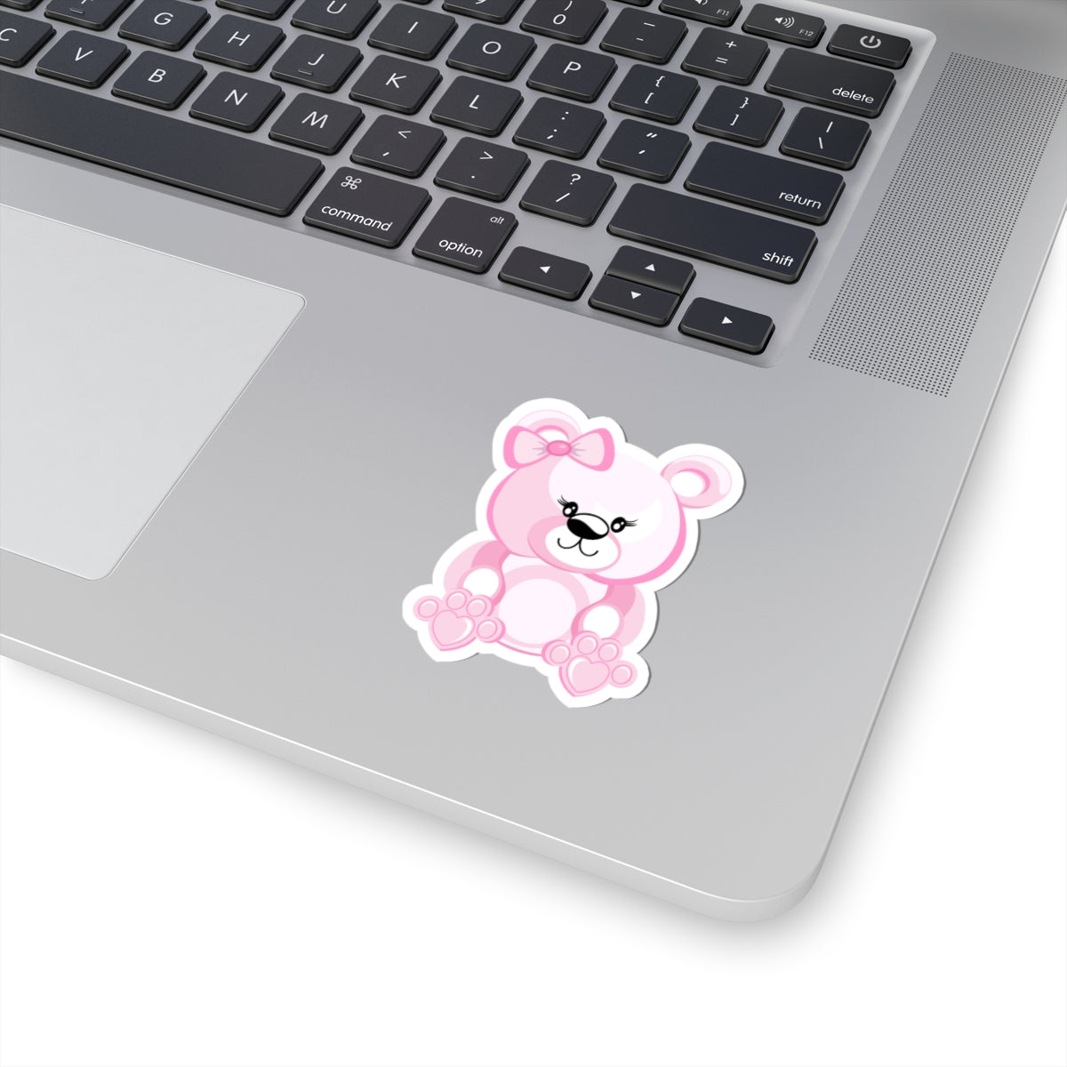 Cute Pink Bear Stickers, Kawaii Stickers, Scrapbooking Supplies, Laptop Decals, Kids Room Decor, Gift for Her