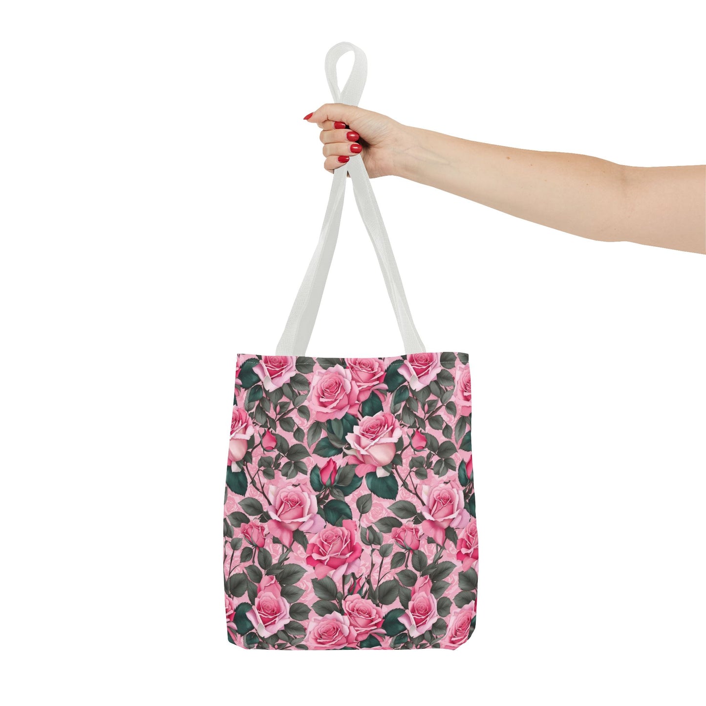 Pretty Pink Floral Tote Bag, Stylish Reusable Bag, Shopping Tote, Gift for Her, Eco-Friendly, Mother's Day Gift