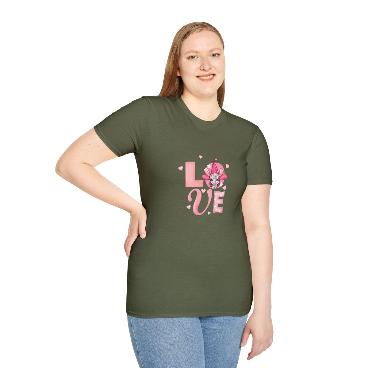 Love Cherry Blossom T-Shirt — Pink Floral "LOVE" Graphic Tee