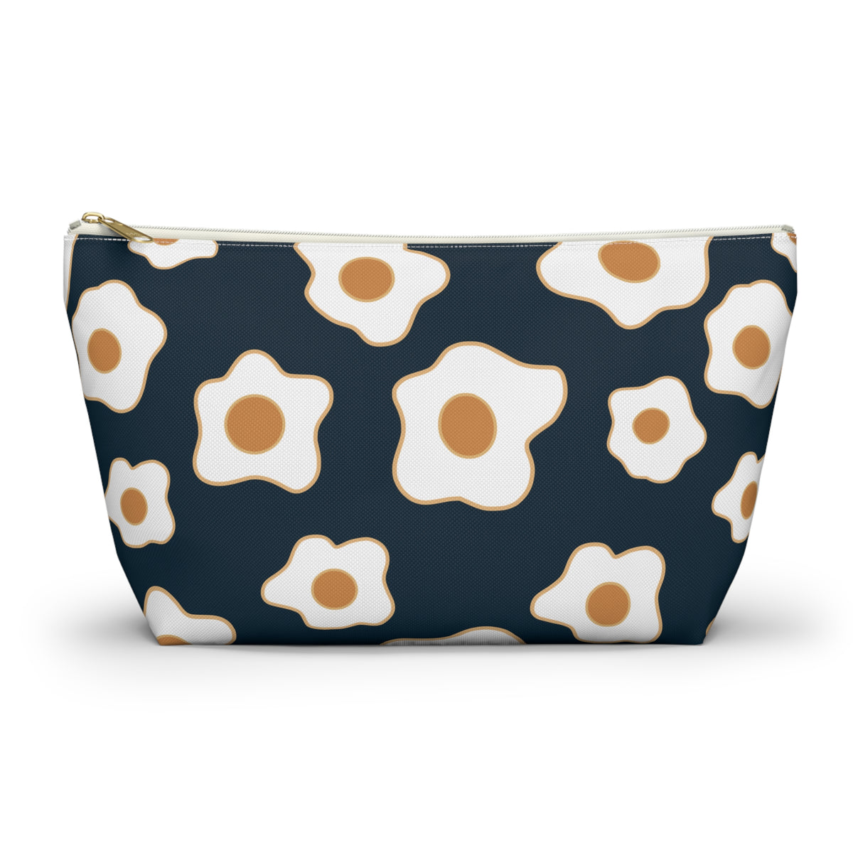Egg Pattern Accessory Pouch | Cute Makeup Bag, Travel Organizer, Gift for Her, Egg Lover, Fun Pouch, Floral Cosmetic Bag