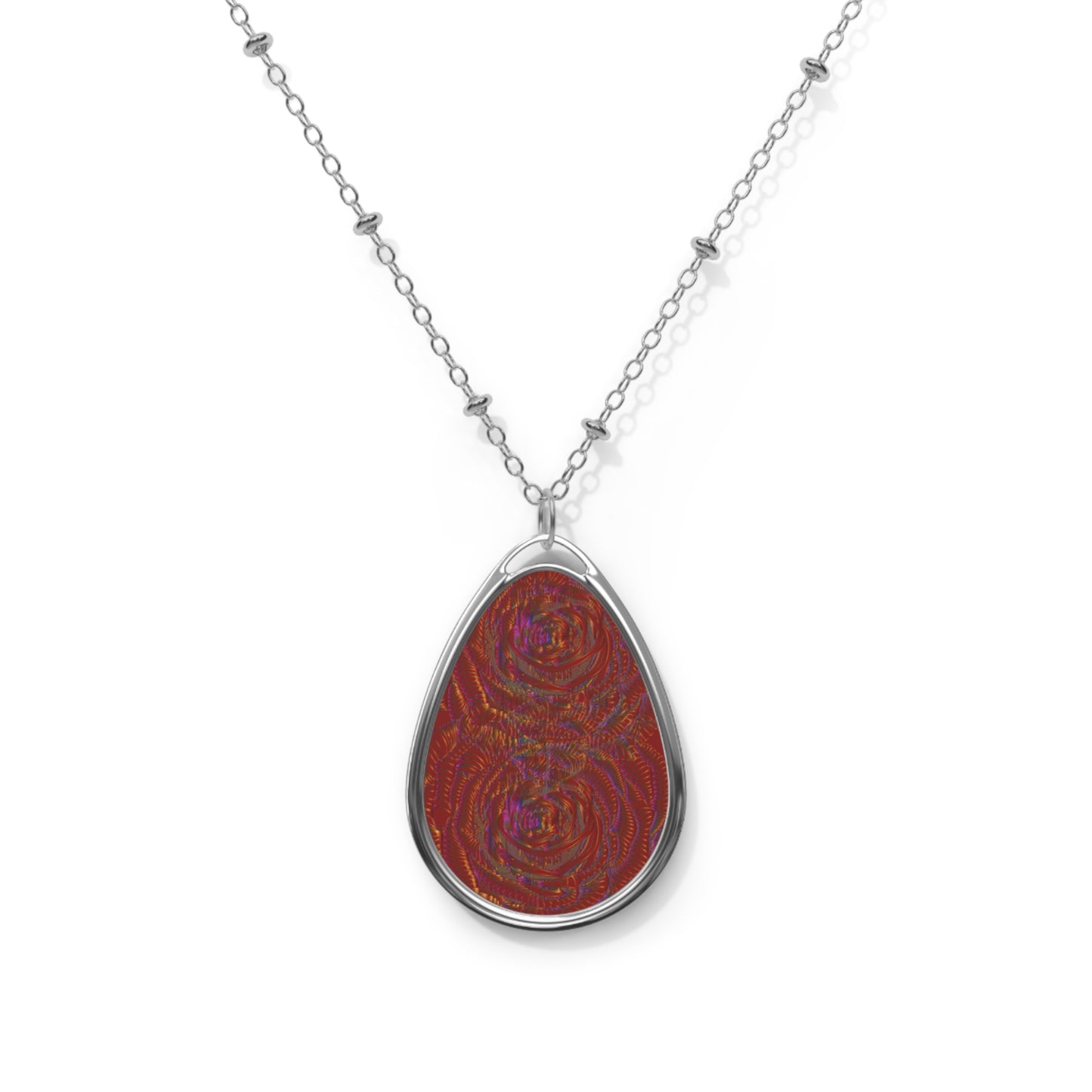 Elegant Oval Necklace - Handmade Jewelry, Gift for Her, Boho Chic Accessory, Everyday Wear, Statement Piece