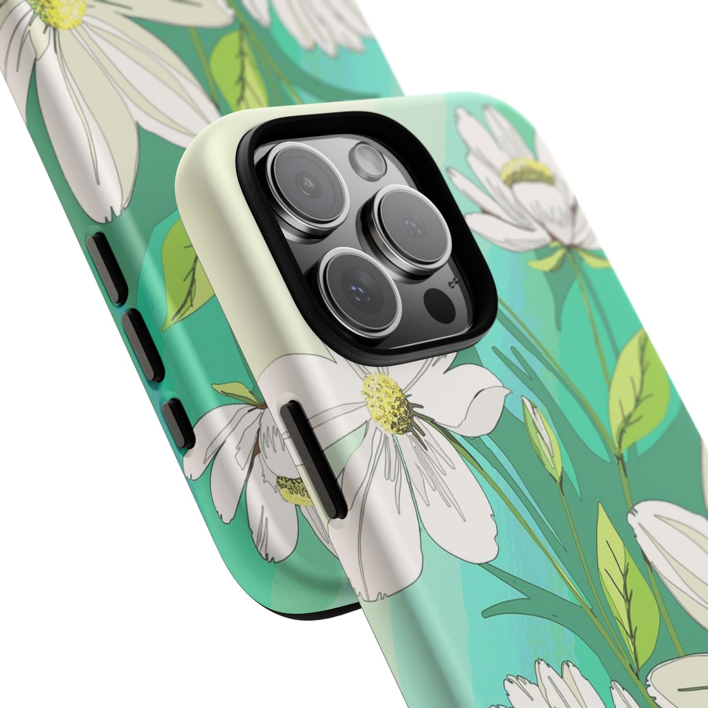 Floral Phone Case, Tough Cases, Flower Design, Nature Inspired, Eco-Friendly Cover, Unique Gift for Her, Spring Accessories