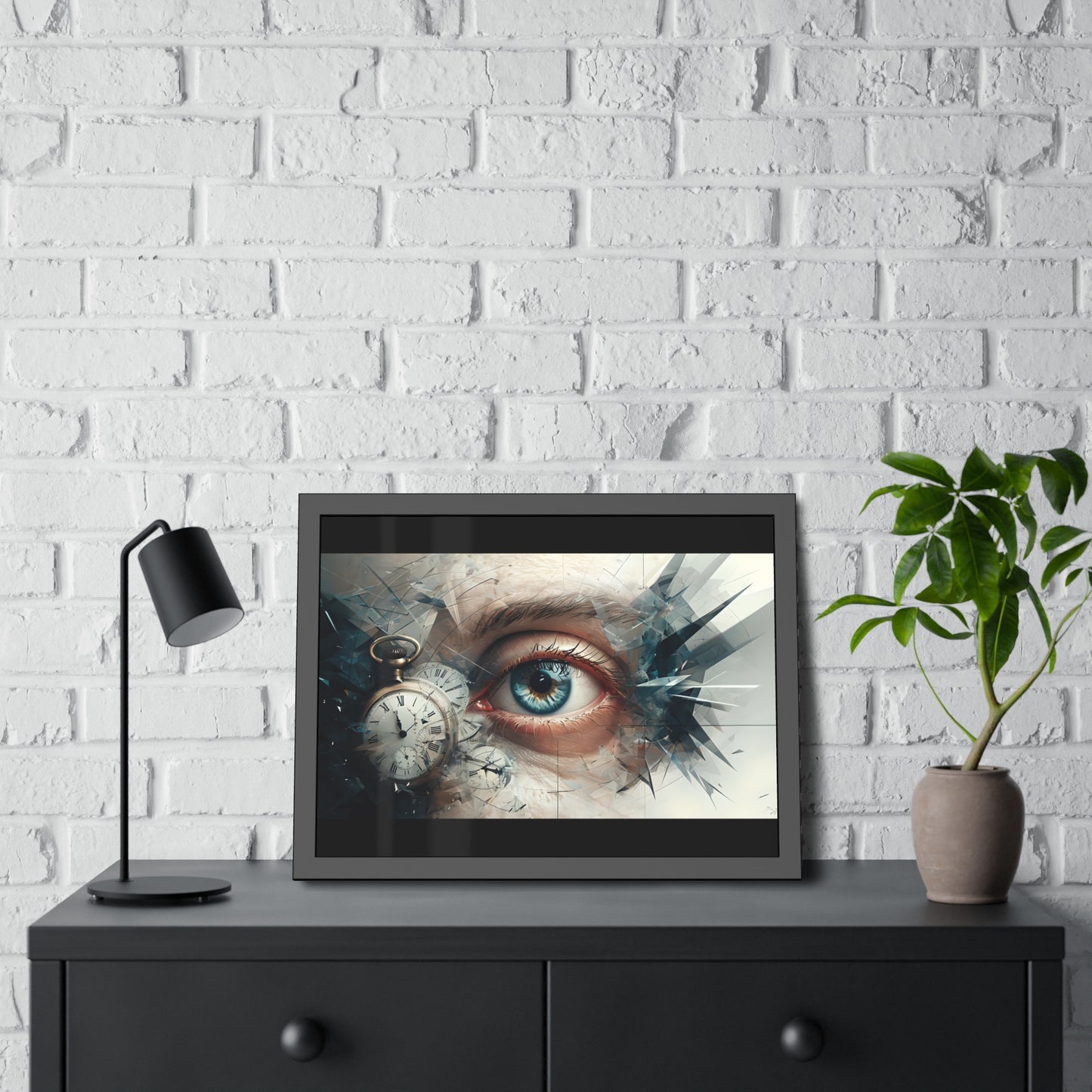 Surreal Eye Art Framed Poster